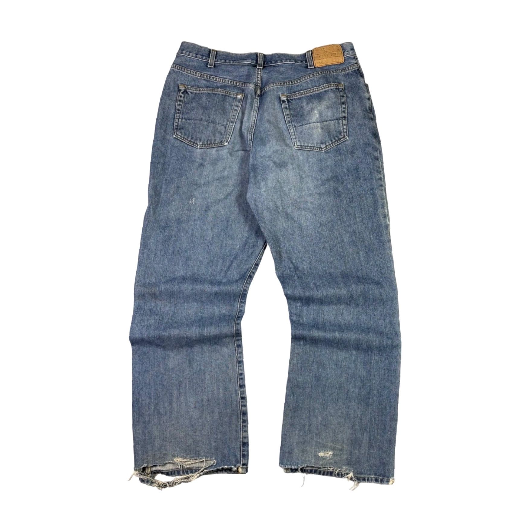 Abercrombie & Fitch Abercrombie Fitch Jeans Men 34x31 1892 Premium Denim Distressed Relaxed Fit Size US 34 / EU 50 - 2 Thumbnail