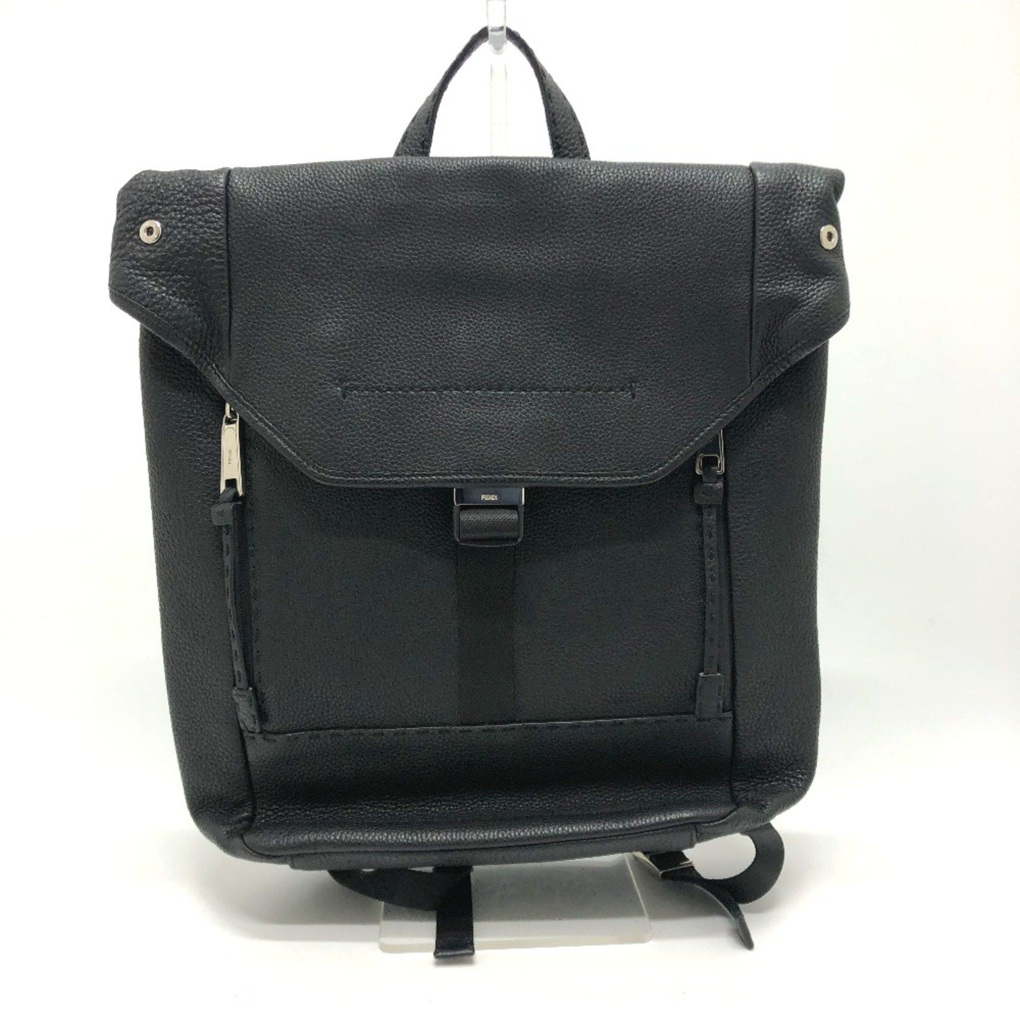 Fendi Fendi 7VZ011 Backpack Black SilverHardware Size ONE SIZE - 1 Thumbnail