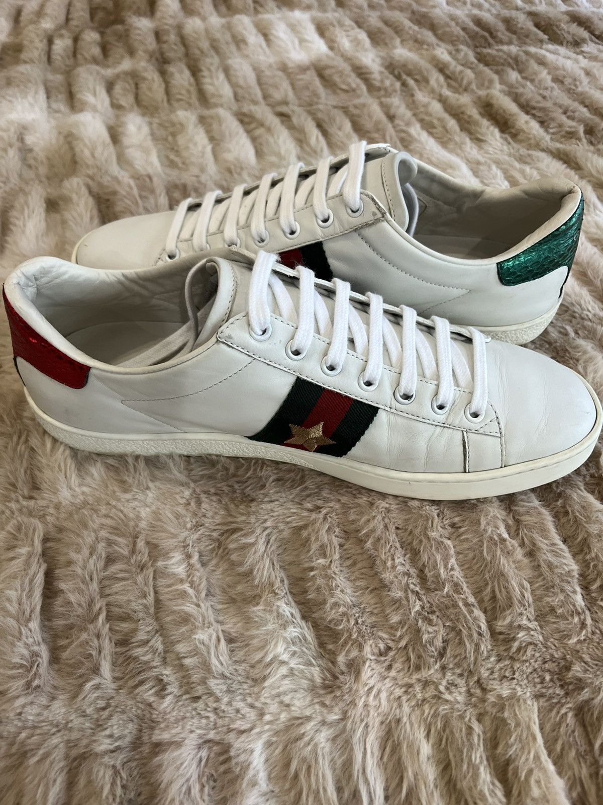 Gucci Ace Embroidered Ladybug & Pineapple Sneakers