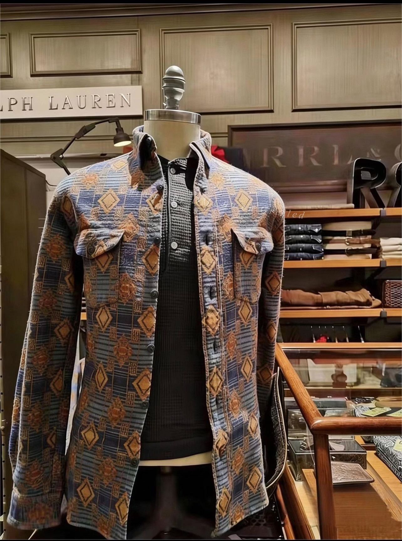 RRL Ralph Lauren RRL Ralph Lauren Southwest Jacquard Shirt Size US XS / EU 42 / 0 - 1 Thumbnail
