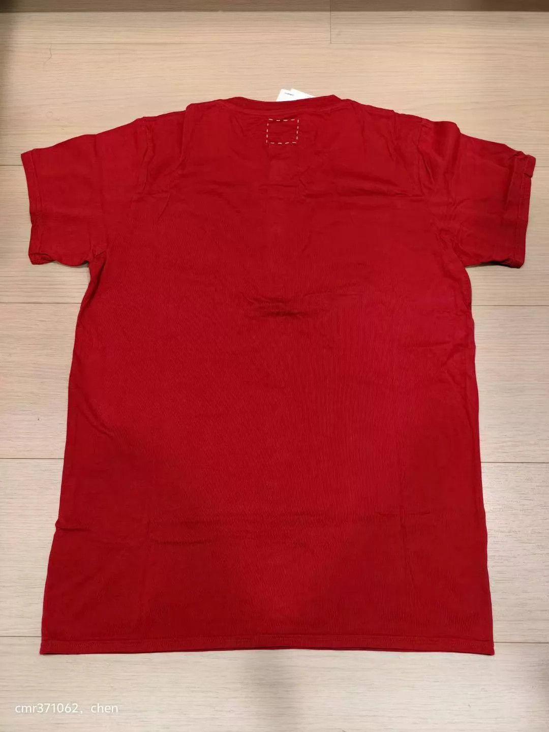 Visvim visvim 14ss n.d cochineal henley (giza) 3 w/ back stain Size US L / EU 52-54 / 3 - 3 Thumbnail