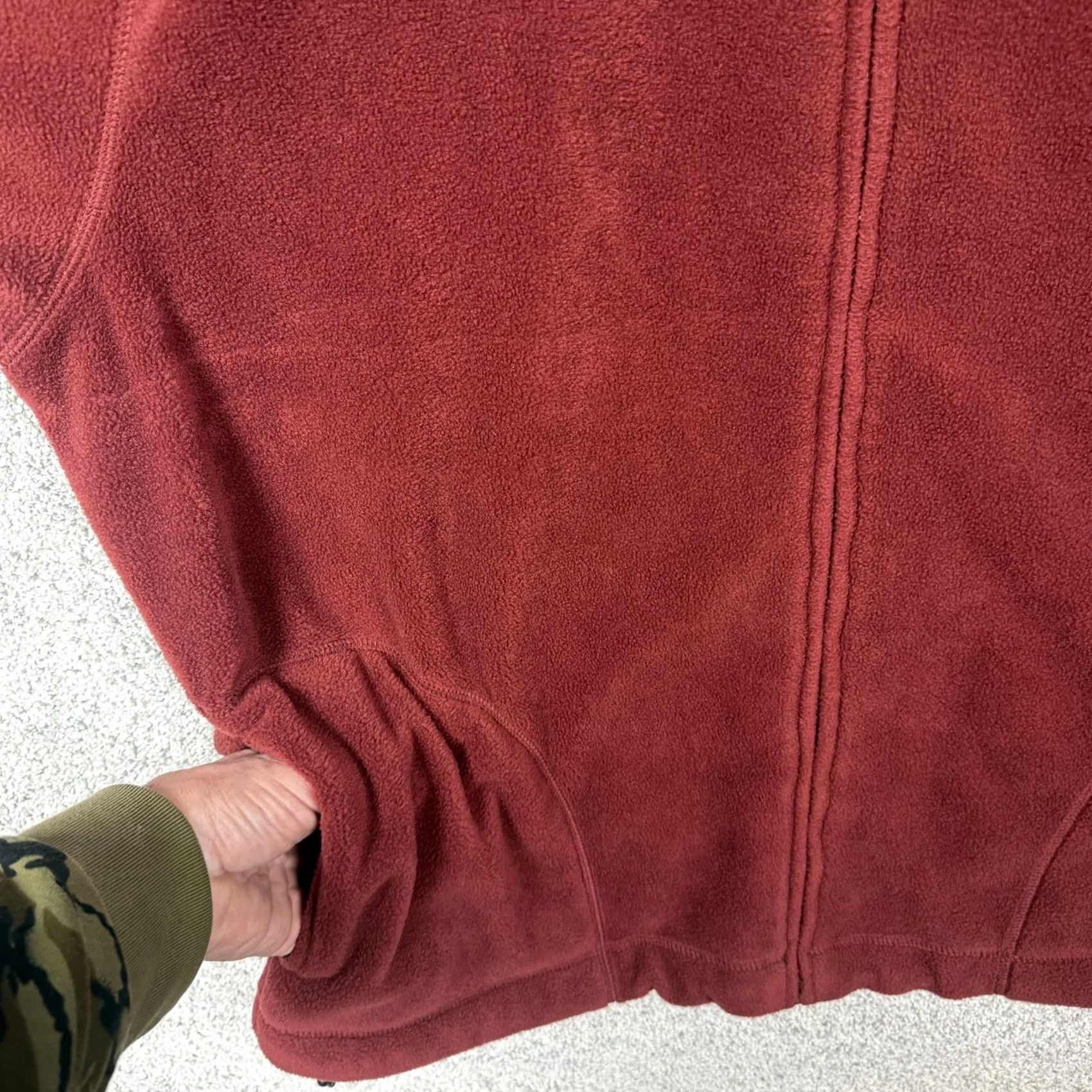 Vintage Consensus Jacket Mens L Red Fleece Full Zip Autumn Y2K Cabincore Hiking Casual Travel Pockets Stainless Size US L / EU 52-54 / 3 - 5 Thumbnail