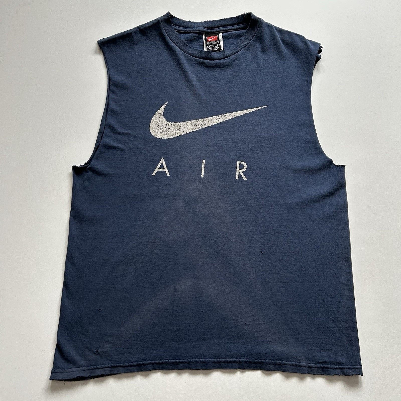 Nike Vintage 90s Nike Tank Top Shirt Sleeveless Medium Faded Blue Size US M / EU 48-50 / 2 - 1 Thumbnail
