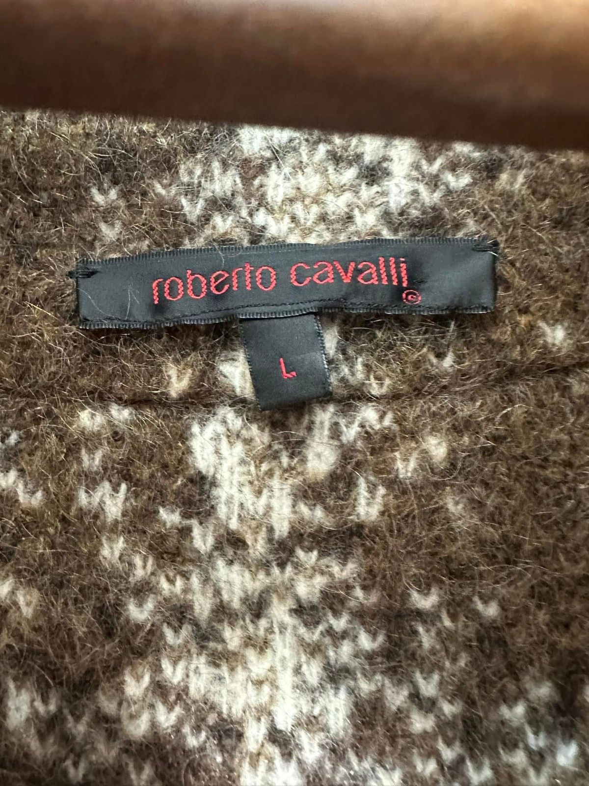 Roberto Cavalli Roberto Cavalli Archive Cardigan/Jacket Fur Collar (2003) Size US L / EU 52-54 / 3 - 6 Thumbnail