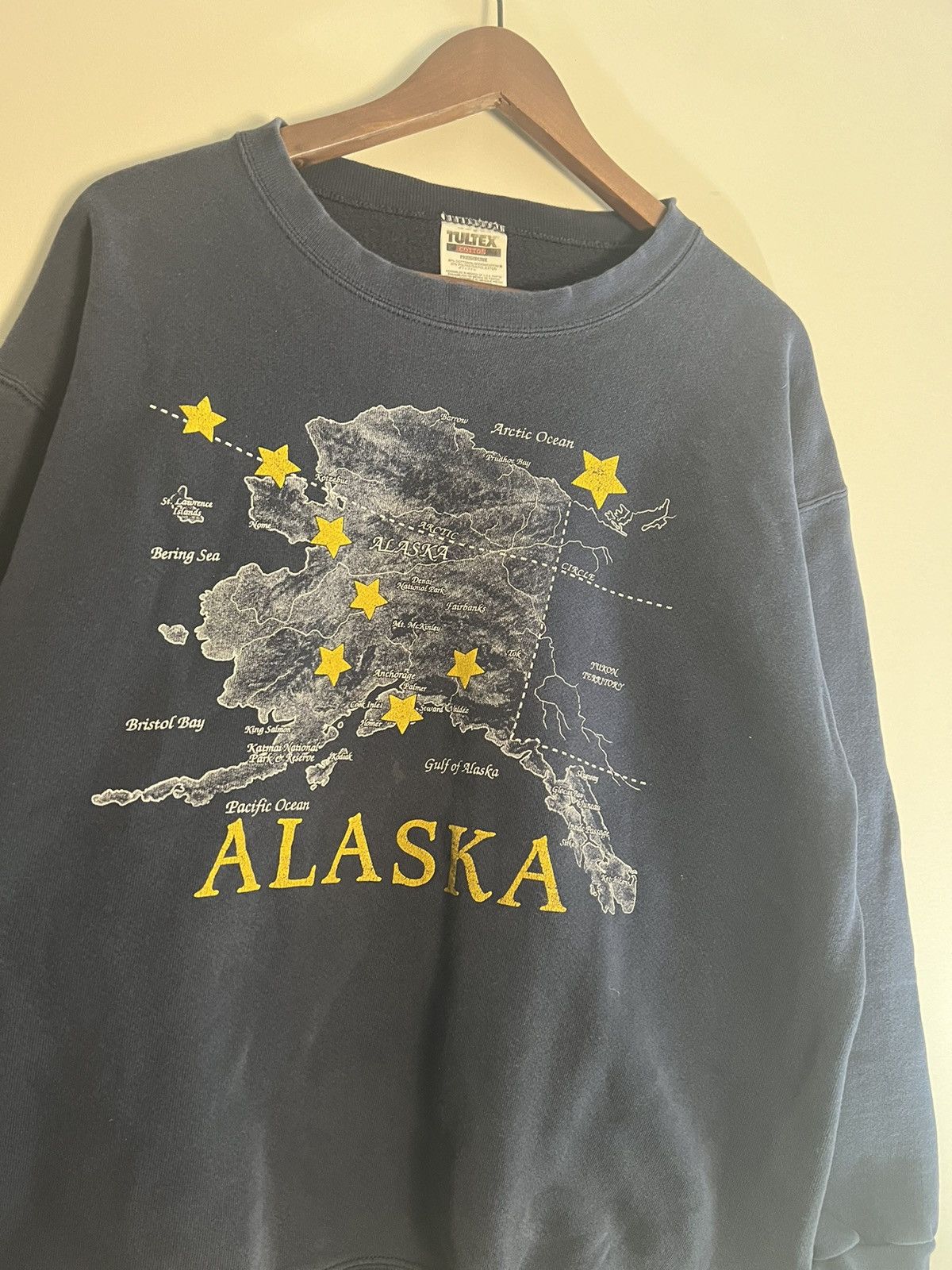 Tultex × Vintage 90s Alaska Vintage Souvenir crewneck Size US L / EU 52-54 / 3 - 2 Thumbnail