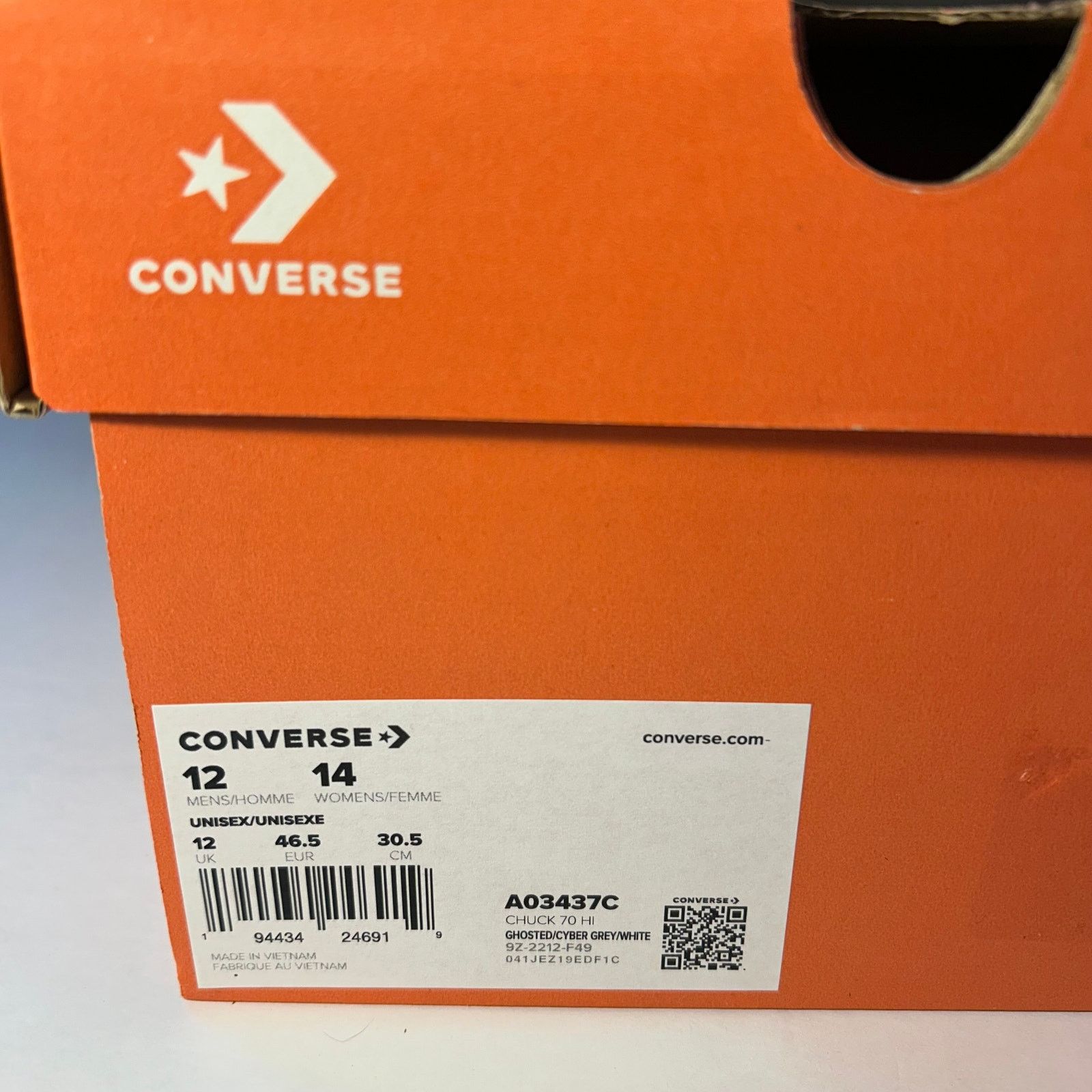 Converse Converse Chuck 70 Hi "Jungle Cloth" Ghosted Mens 12 A03437C Size US 12 / EU 45 - 9 Thumbnail