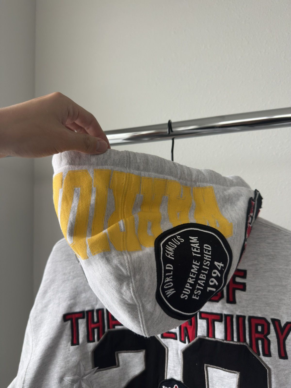Supreme Supreme Warriors Applique Zip Up Hoodie Grey Size US M / EU 48-50 / 2 - 9 Thumbnail