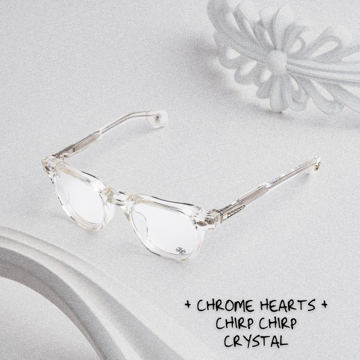 Chrome Hearts CHROME HEARTS CHIRP CHIRP-A CRYSTAL GLASSES Size ONE SIZE - 1 Thumbnail