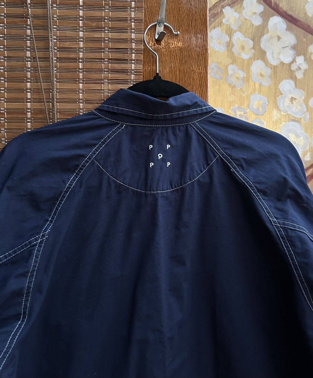 Pop Trading Company POP Trading Company AW18 Navy Blue Poplin Herman Work Shirt Size US M / EU 48-50 / 2 - 4 Thumbnail