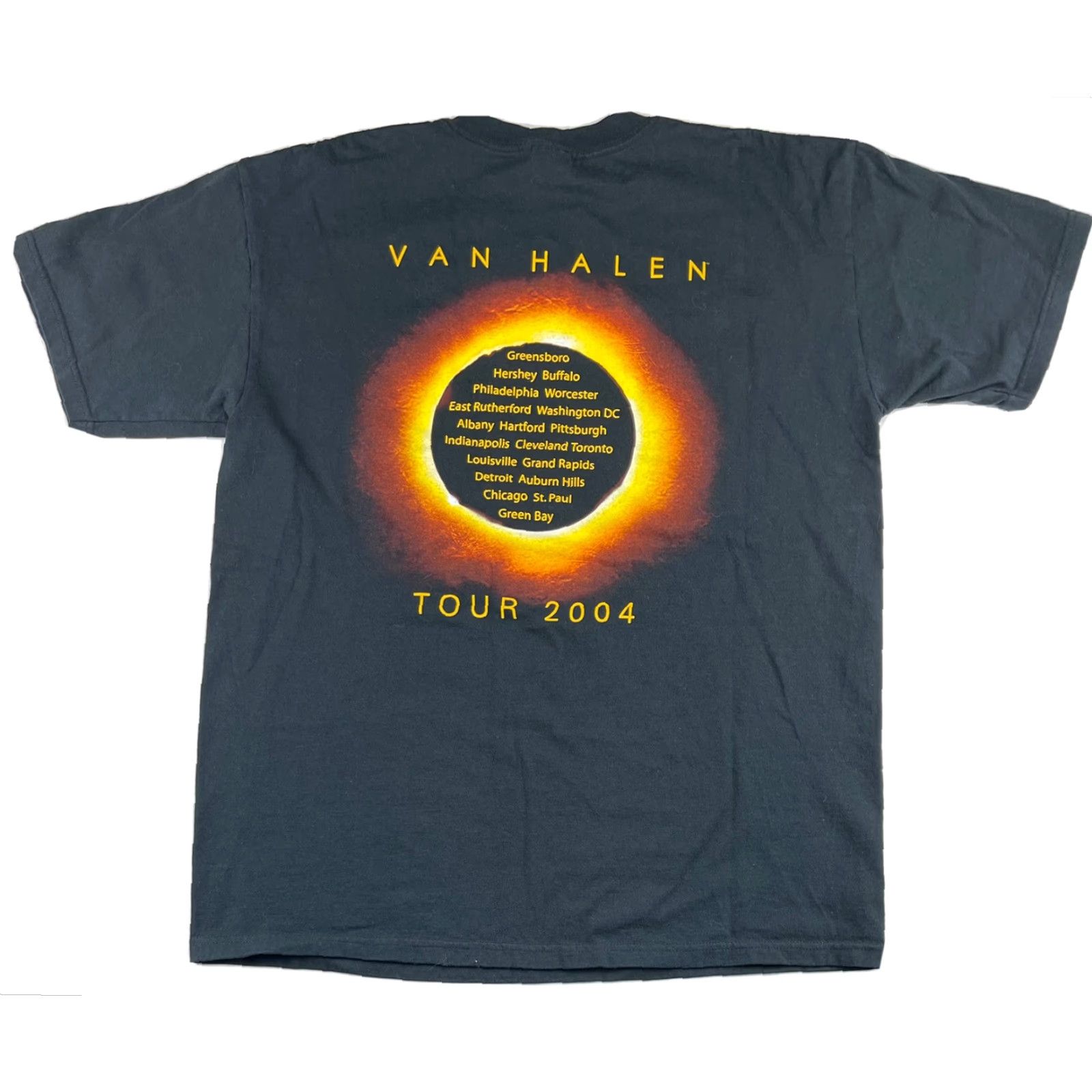 Anvil VINTAGE Van Halen Tour T-Shirt Anvil Short Sleeve Crew Neck Black Size L USA Double-Sided Rock Tee Men Size US L / EU 52-54 / 3 - 4 Thumbnail