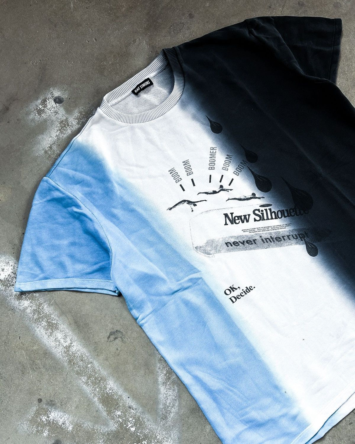Raf Simons S/S14 NEW SILHOUETTE DIP DYE SWEATER Size US M / EU 48-50 / 2 - 2 Thumbnail