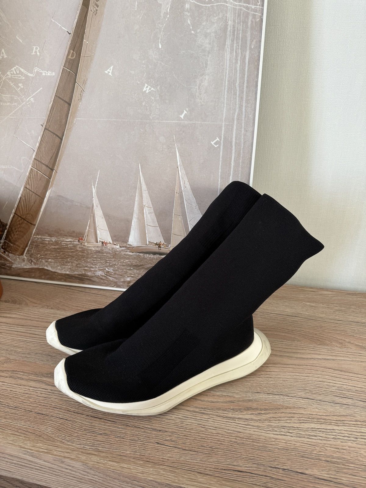 Rick Owens Rick Owens Drkshdw High Socks Sneakers Size US 7 / IT 37 - 1 Thumbnail