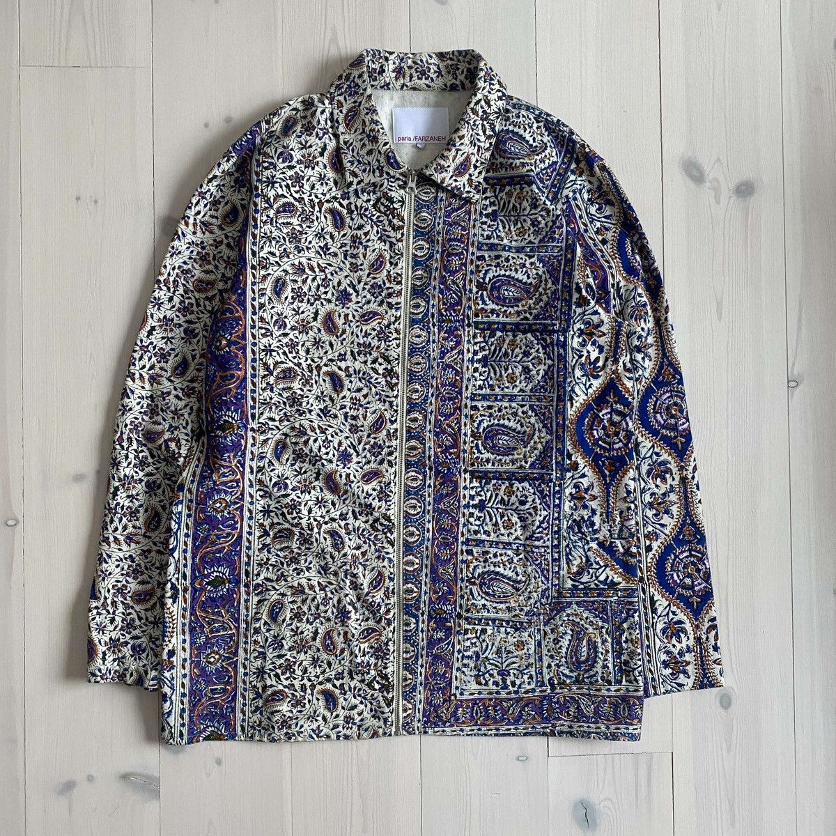 image of Paria Farzaneh Iranian Print Overshirt, Men's (Size Medium)