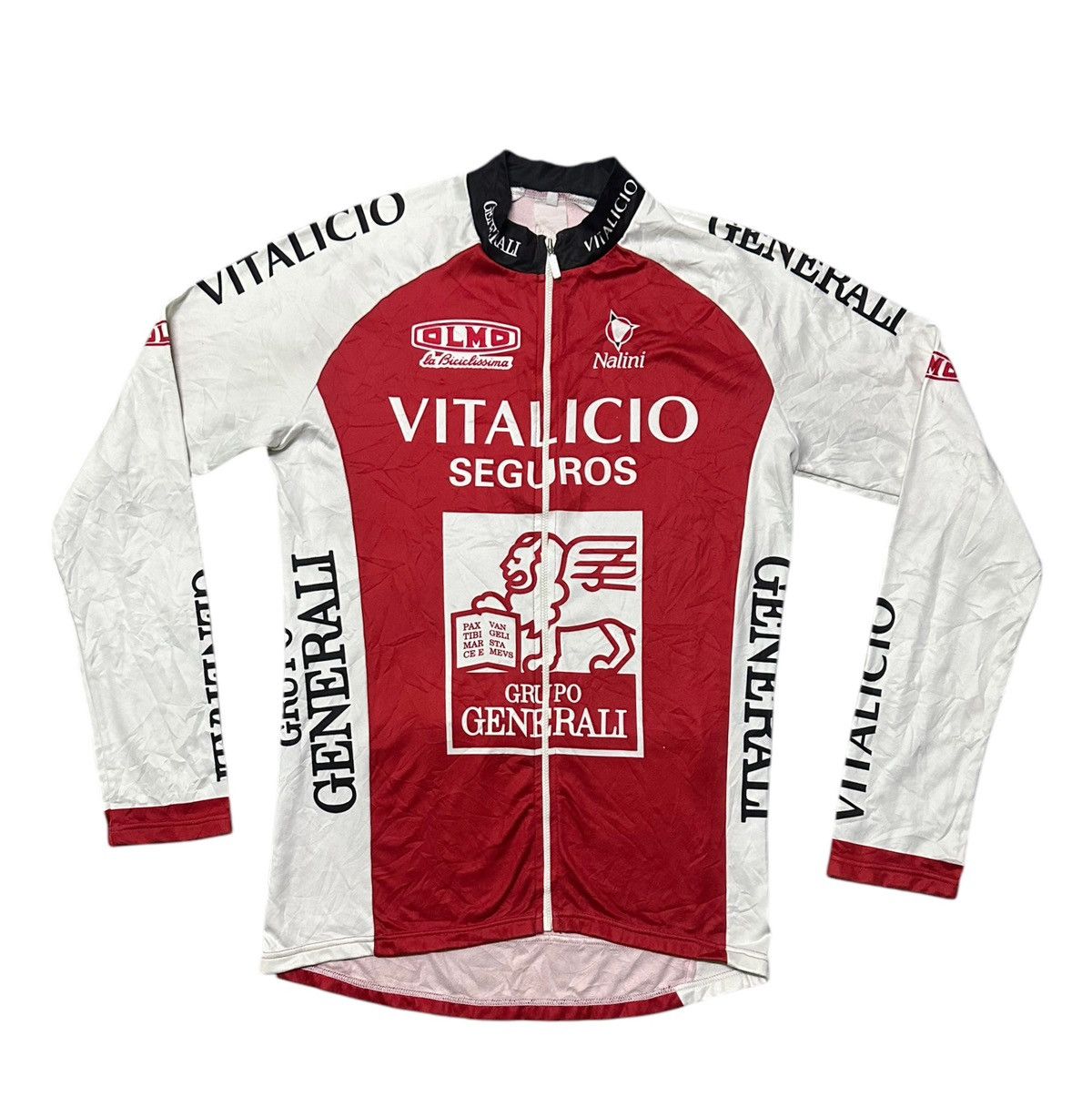 Vintage Retro men Viralicio Seguros jersey bicycle long shirt Size US M / EU 48-50 / 2 - 2 Thumbnail