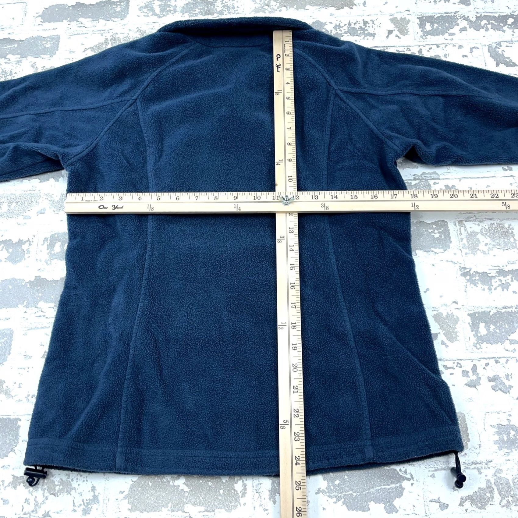 Layer 8 Columbia Jacket Women Medium Blue Fleece Mid-Length Full Zip Pockets Logo Embroidered, All Seasons, Regular Fit, Classic Outdoor Style Size M / US 6-8 / IT 42-44 - 7 Thumbnail