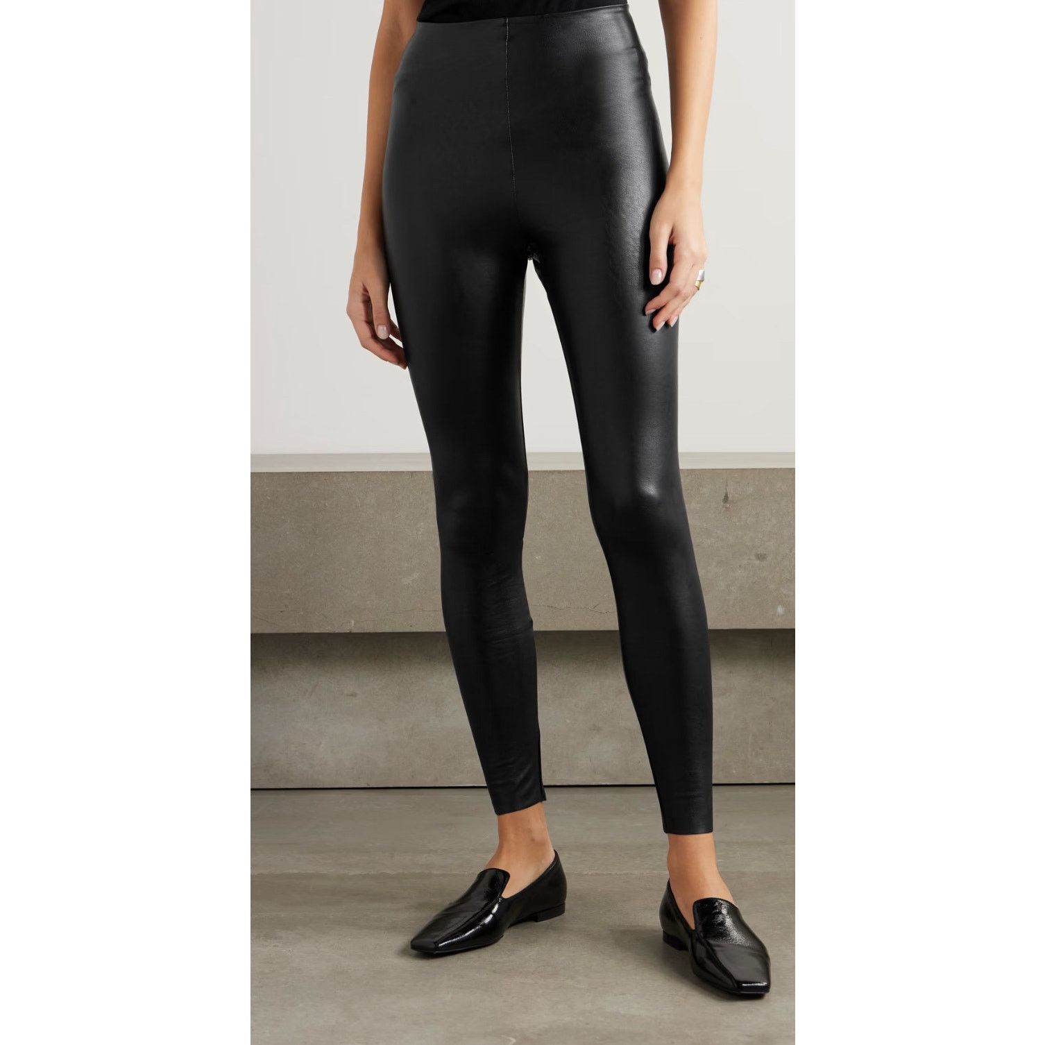 Commando COMMANDO - Faux stretch-leather leggings/ S / Black / NWT Size 28" / US 6 / IT 42 - 1 Thumbnail