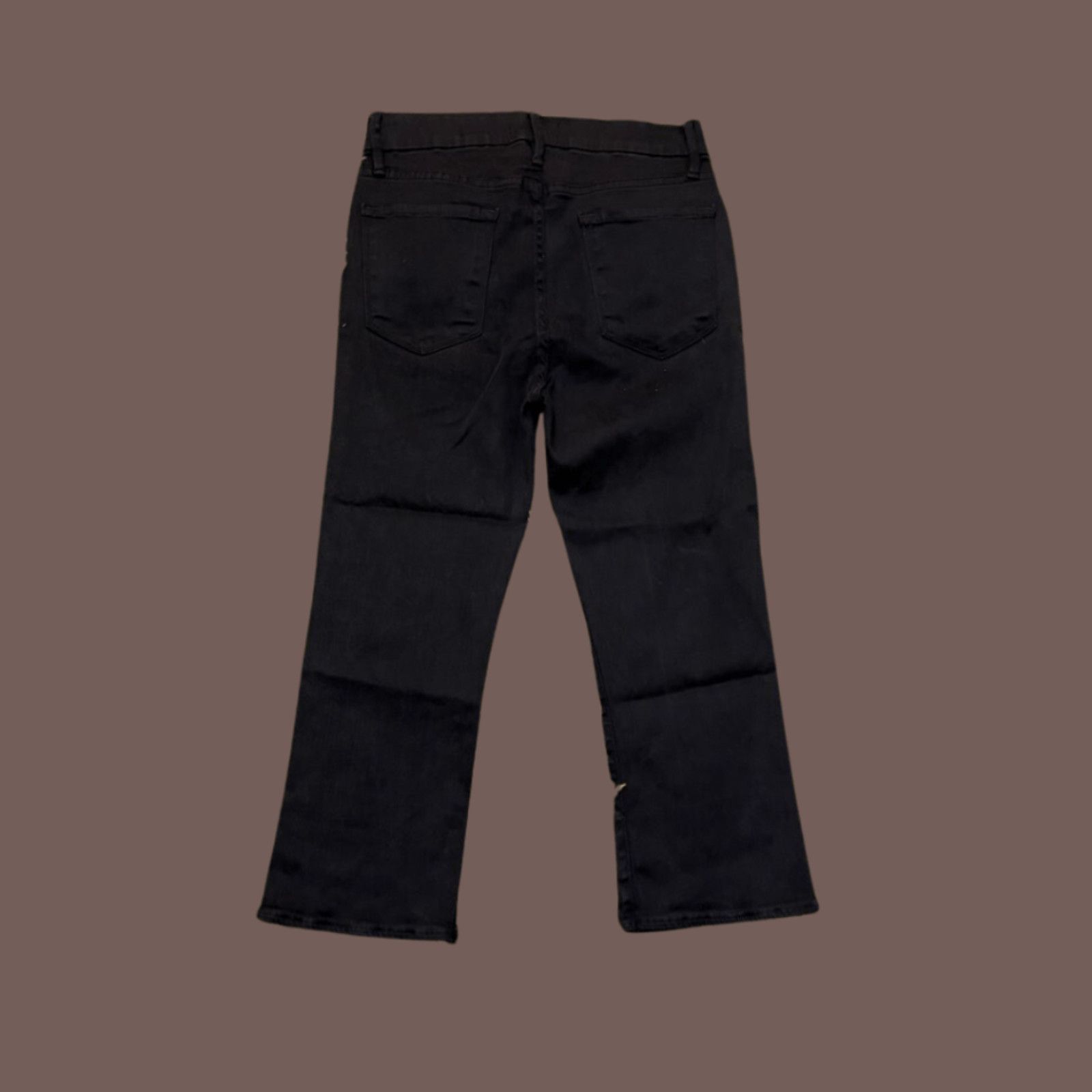 Frame VTG Crop Flare | FRAME Herring Wash Denim | Minimal Classic Size 28" / US 6 / IT 42 - 3 Thumbnail