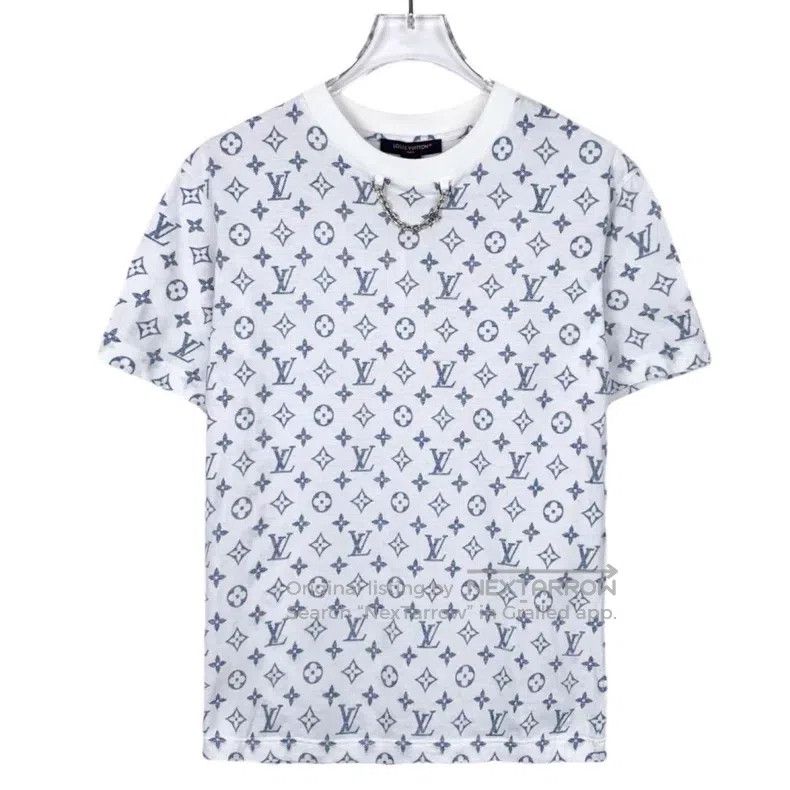 Louis Vuitton Louis Vuitton White logo presbyopic full print cotton roun Size US L / EU 52-54 / 3 - 1 Thumbnail