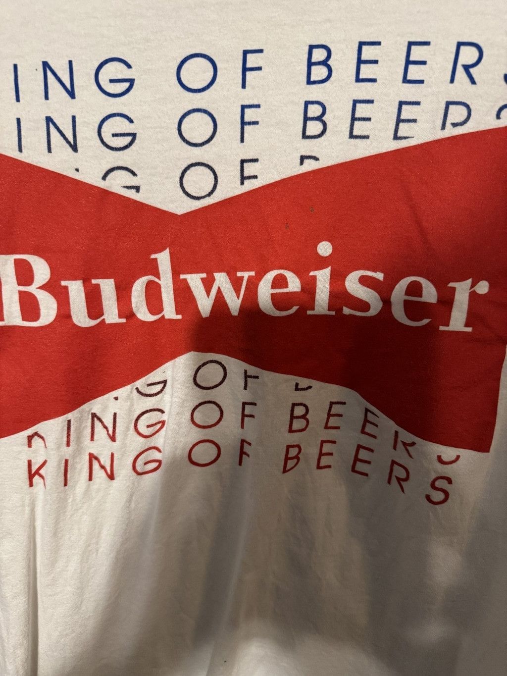 Budweiser Budweiser King of Beers White Vintage Tee Shirt Men Size XL Size US XL / EU 56 / 4 - 3 Thumbnail