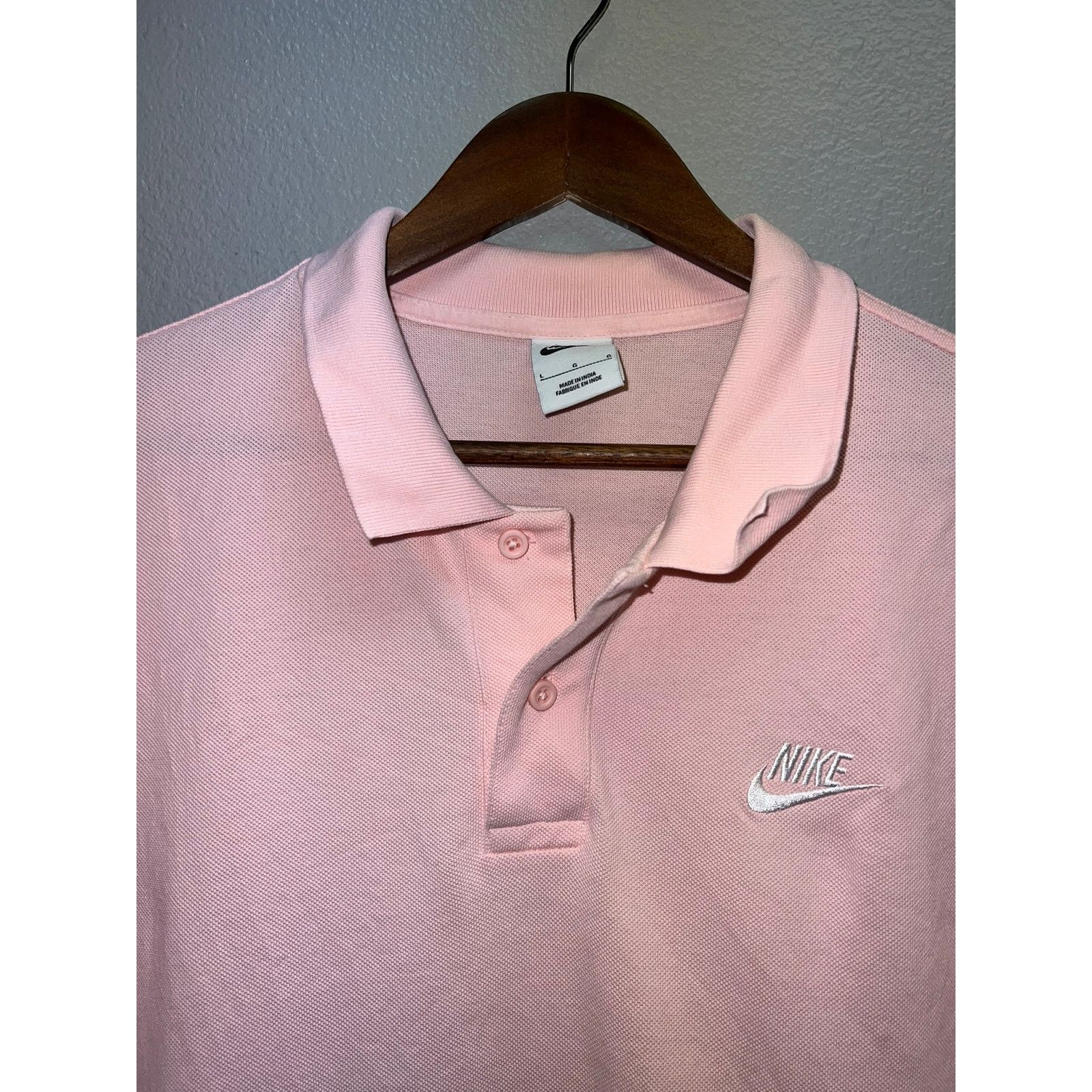 Nike Nike Pink Polo Shirt Golf Golfing Tee Small Stain Large Size US L / EU 52-54 / 3 - 2 Thumbnail