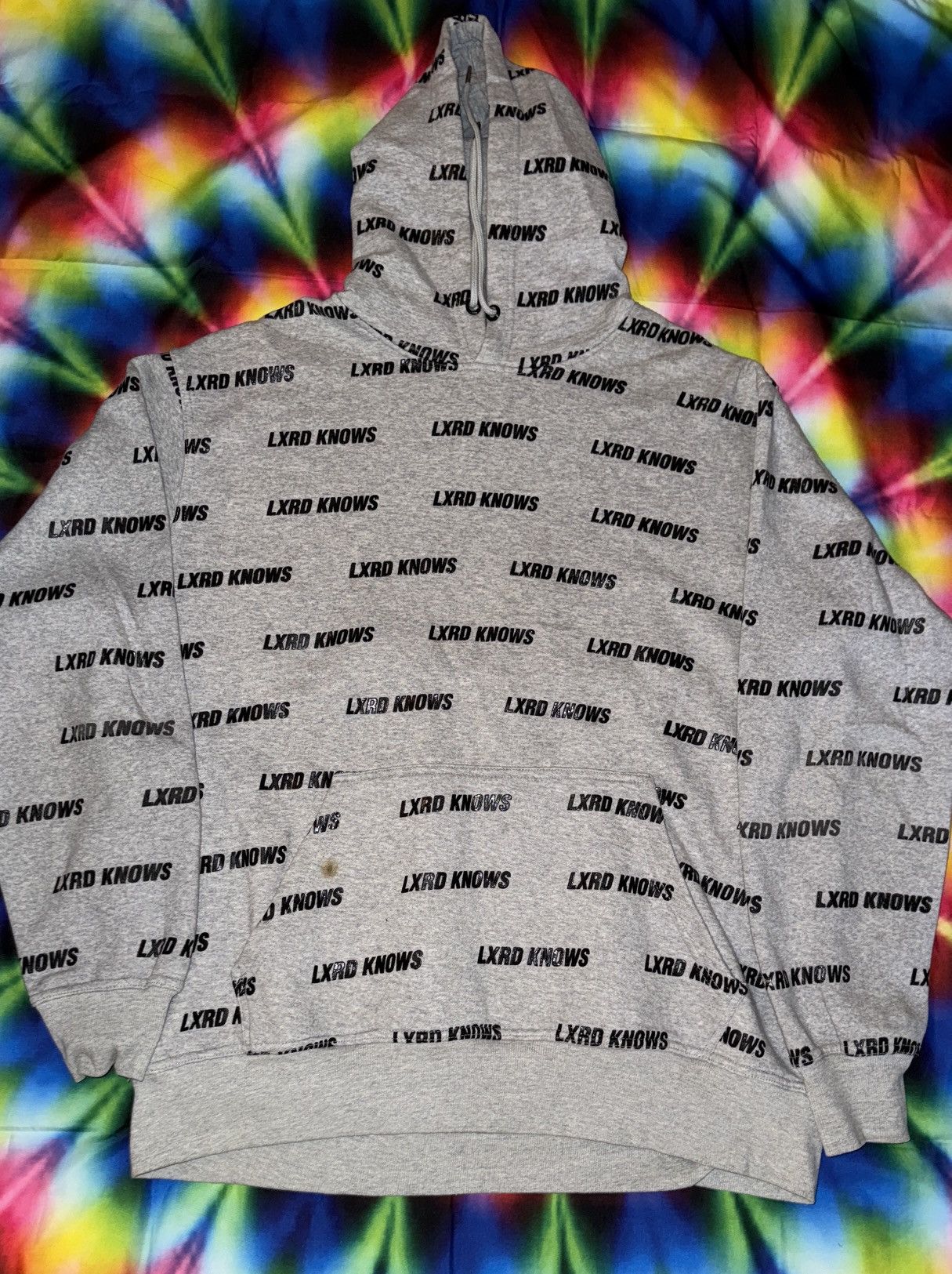 Lxrdknows Lxrd Knows All Over Print Hooded Sweatshirt Grey Size US XXL / EU 58 / 5 - 1 Thumbnail
