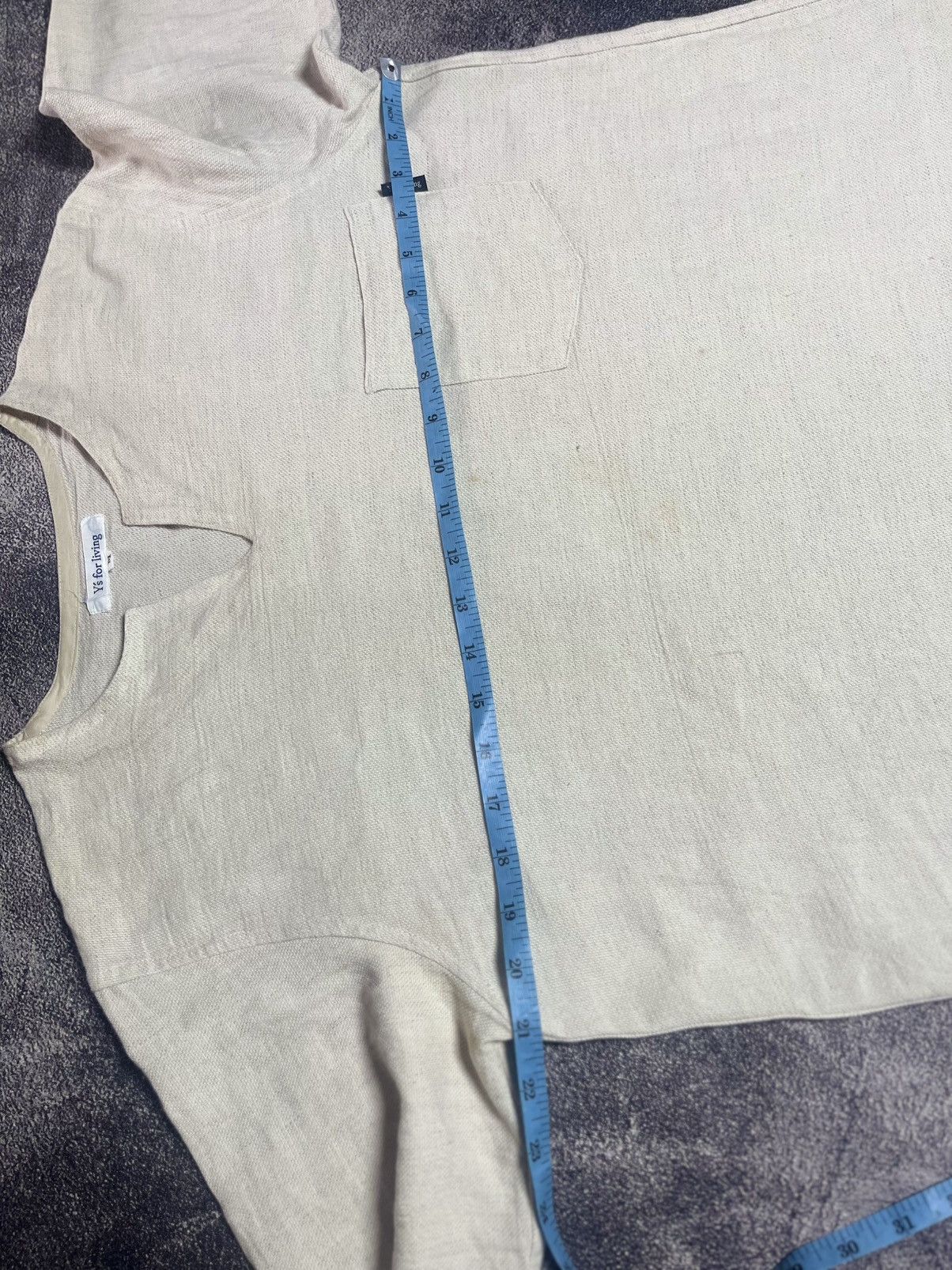 Y's for Men Y’s for living by yohji yamamoto vneck pocket tshirt Size US M / EU 48-50 / 2 - 6 Thumbnail