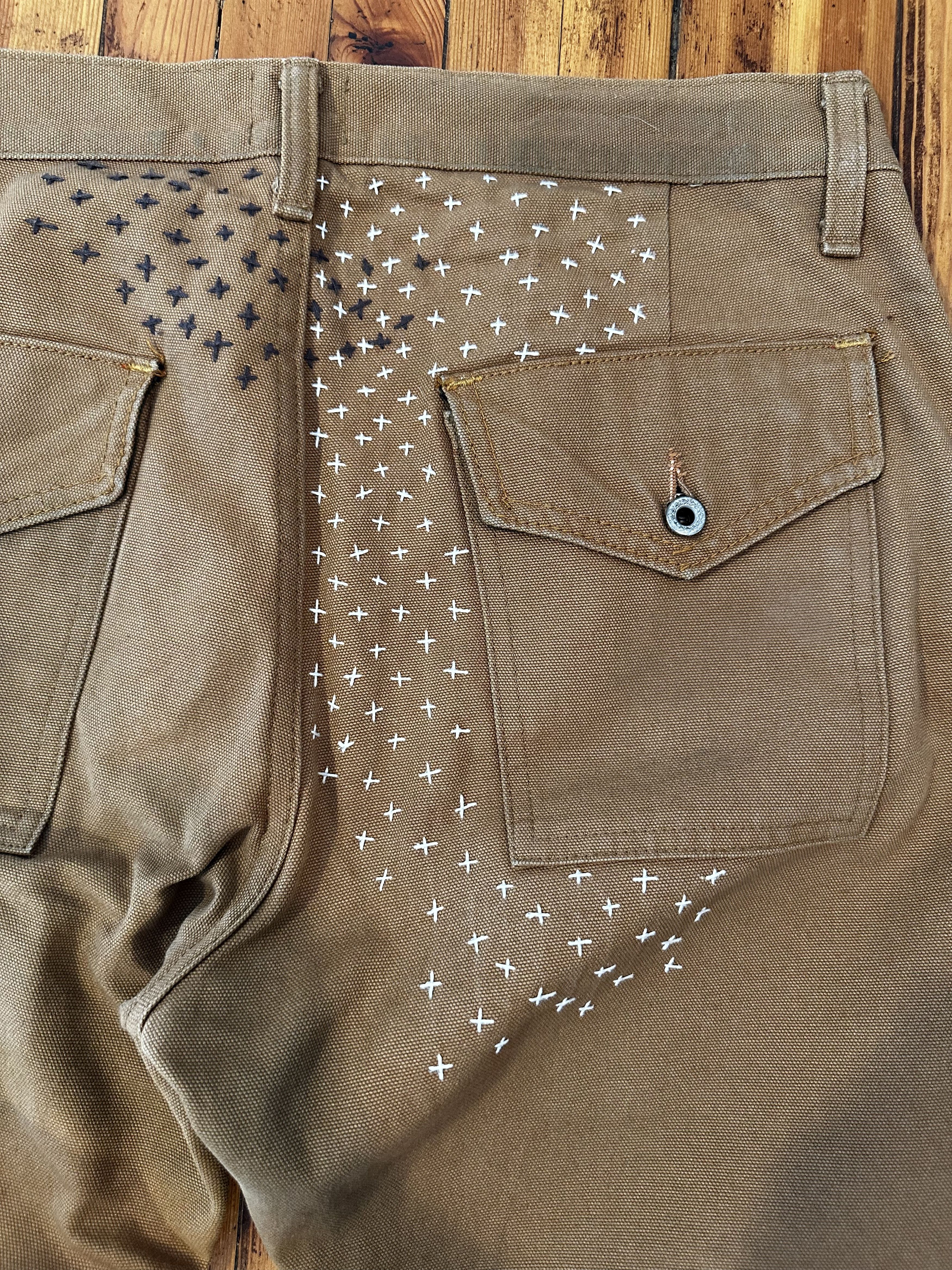 Taylor Stitch MiUSA Restitch 1/1 Chore Pant in British Khaki Size US 32 / EU 48 - 3 Thumbnail