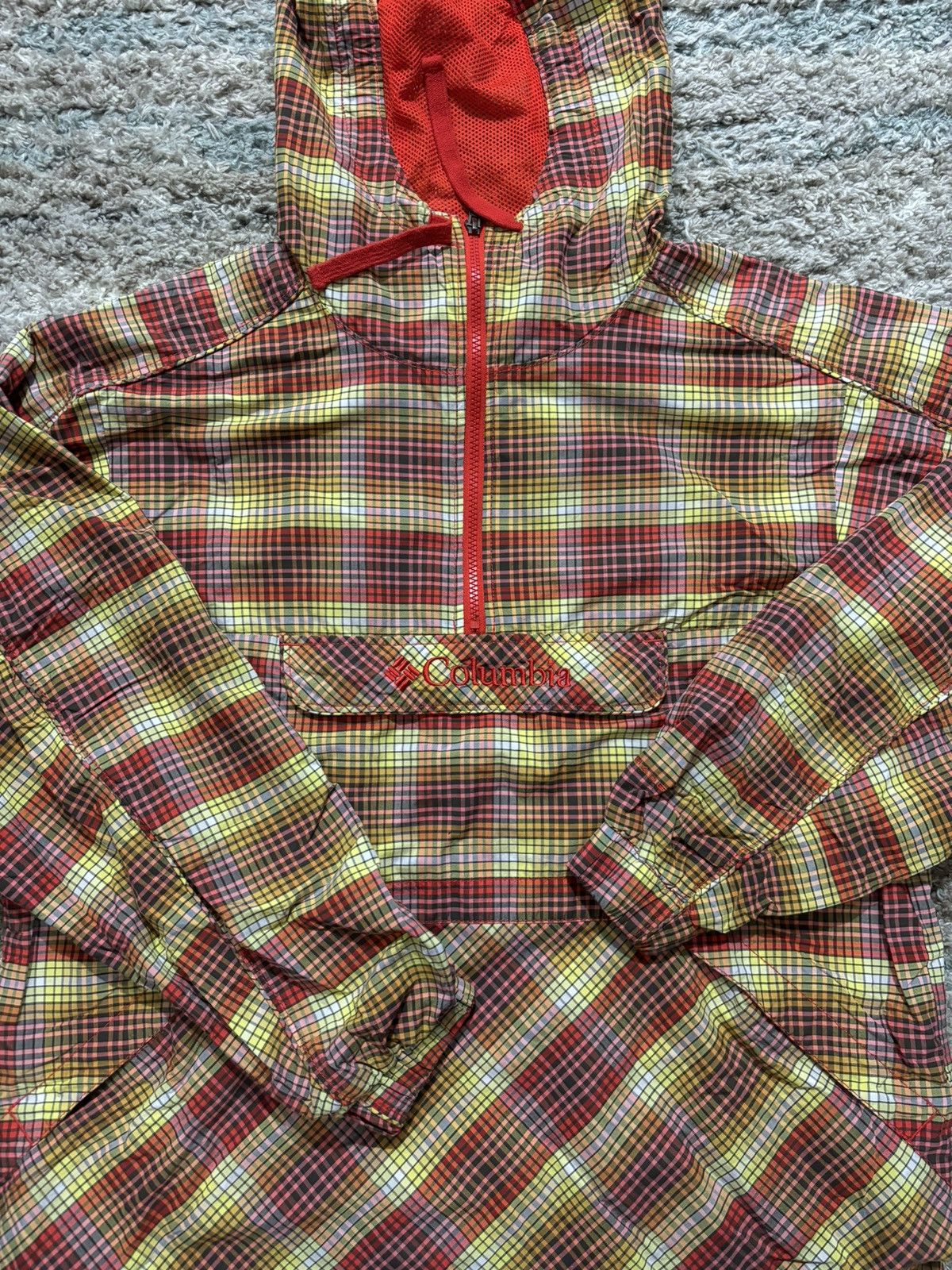 Columbia Vintage Columbia plaid anorak jacket Medium Grailed