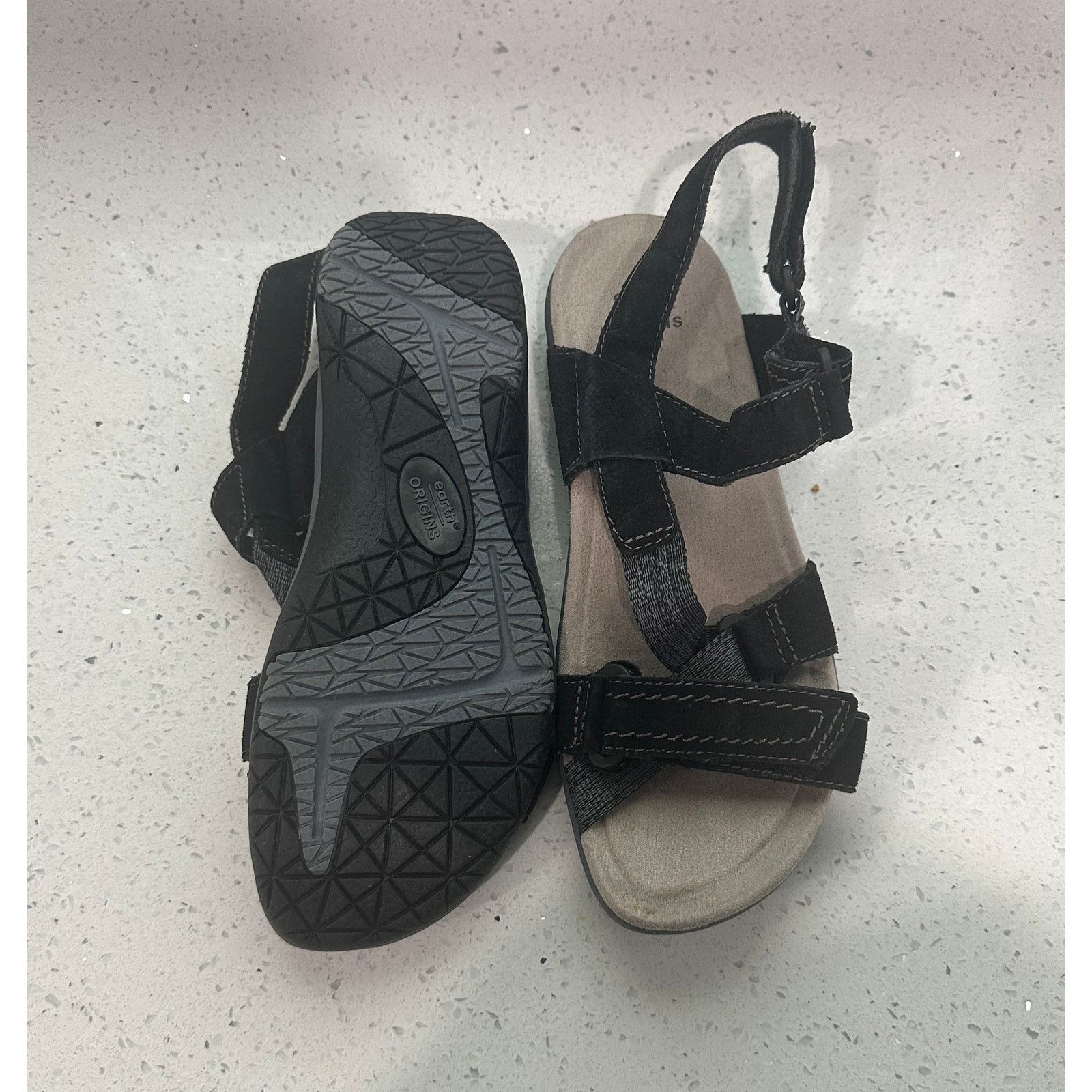 Other Earth Origins Savoy Slade Sandals Size 9.5M Black Suede Size US 9.5 / IT 39.5 - 2 Thumbnail