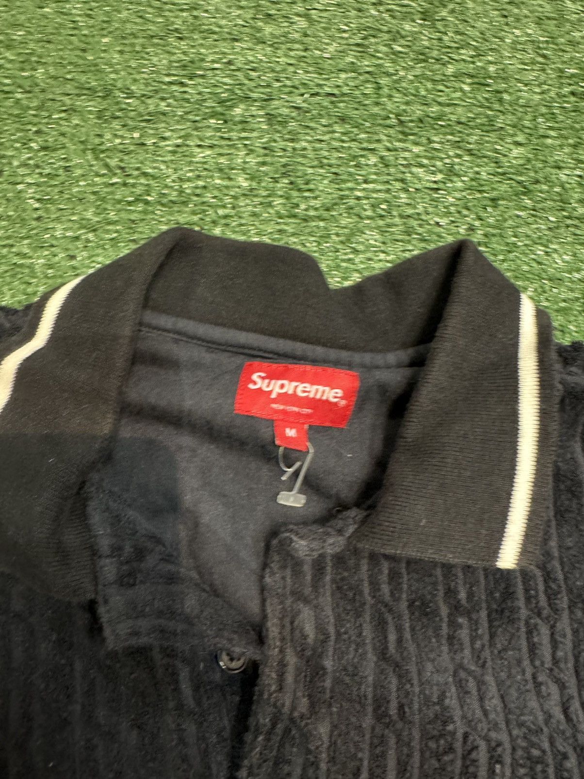 Supreme Supreme SS18 Cable Knit Terry Polo Size US M / EU 48-50 / 2 - 2 Thumbnail