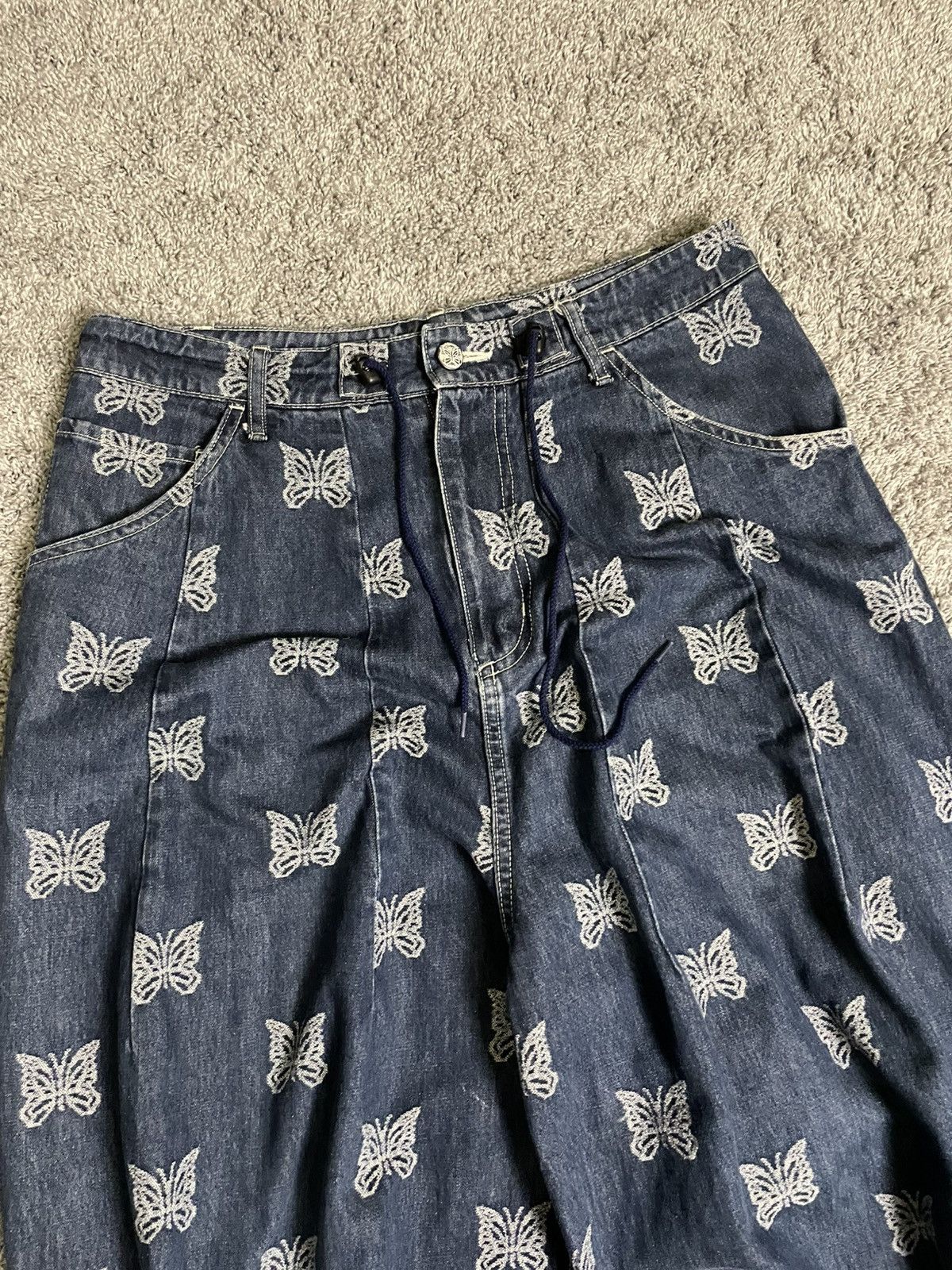 Needles Needles Butterfly Baggy Jeans Size US 30 / EU 46 - 2 Thumbnail