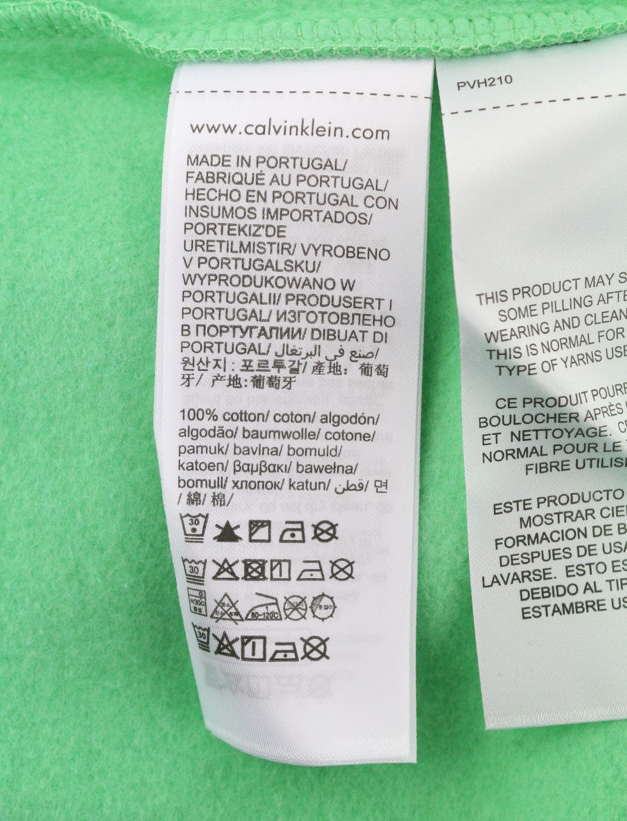 Calvin Klein L Green Crew Embroidered Logo Sweatshirt 87439 Size US L / EU 52-54 / 3 - 7 Thumbnail