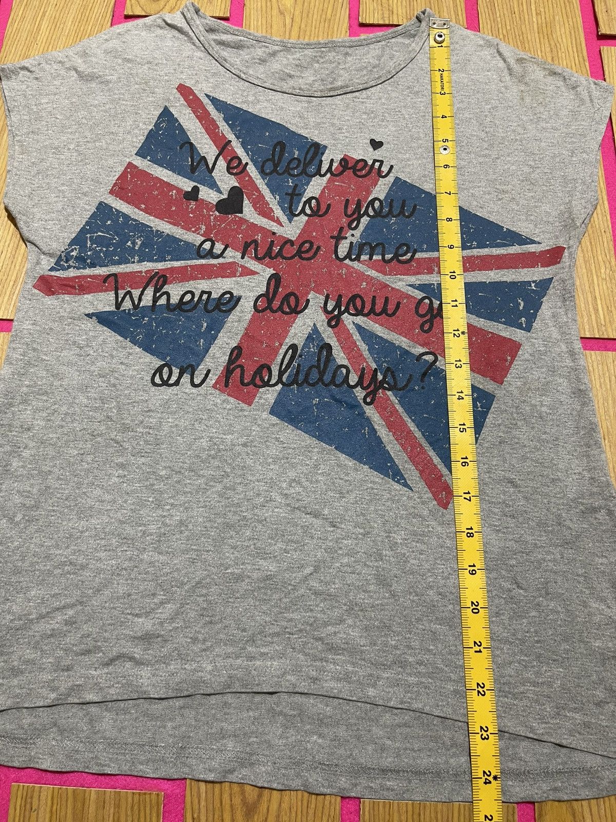If Six Was Nine Y2K GITA COLLECTION short women tshirt big flag style Size M / US 6-8 / IT 42-44 - 7 Thumbnail