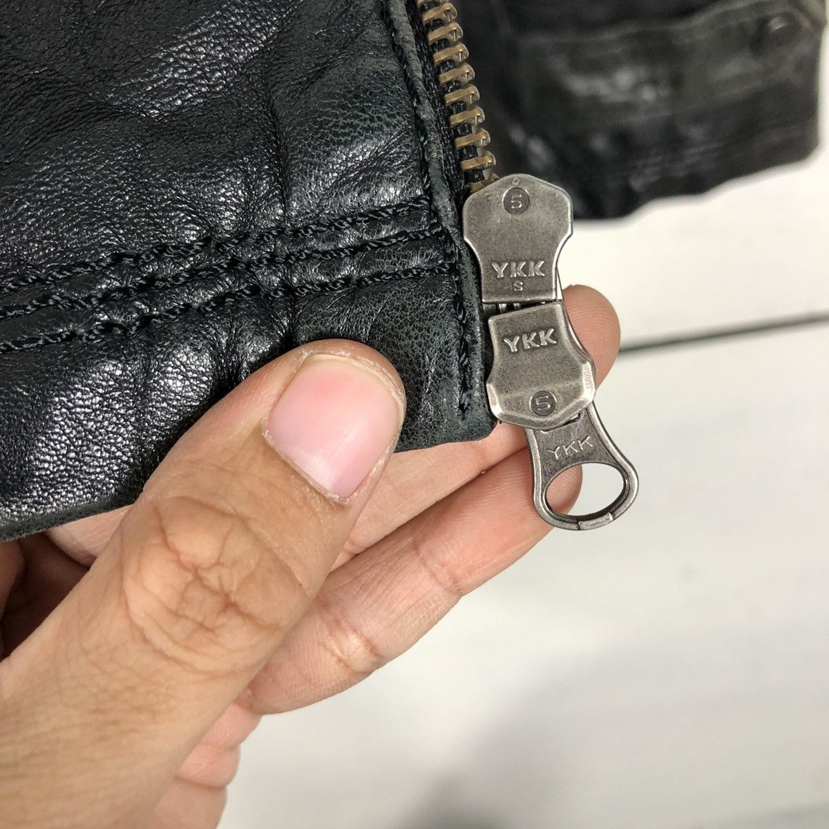 Issey Miyake 🔥VINTAGE BIKER LEATHER JACKET ON BOARD ISSEY MIYAKE Size US L / EU 52-54 / 3 - 19 Thumbnail