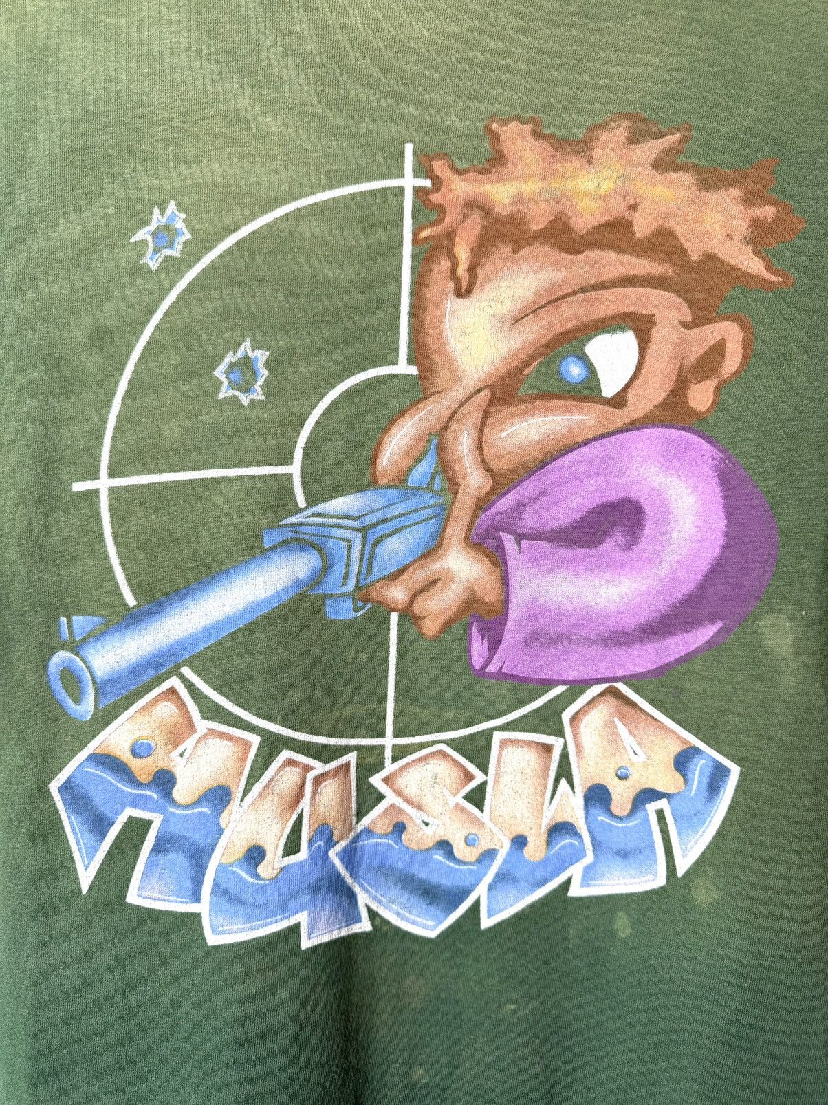 Band Tees × Rap Tees Rare! 1990’s Vintage Graffiti Rap Husla Gangsters T Shirt Size US XL / EU 56 / 4 - 3 Thumbnail