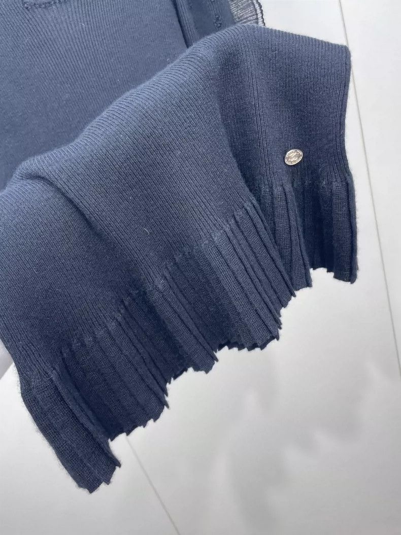 Chanel Chanel 21A black ruffled knitted dress 2504-Nextarrow Size XS / US 0-2 / IT 36-38 - 5 Thumbnail