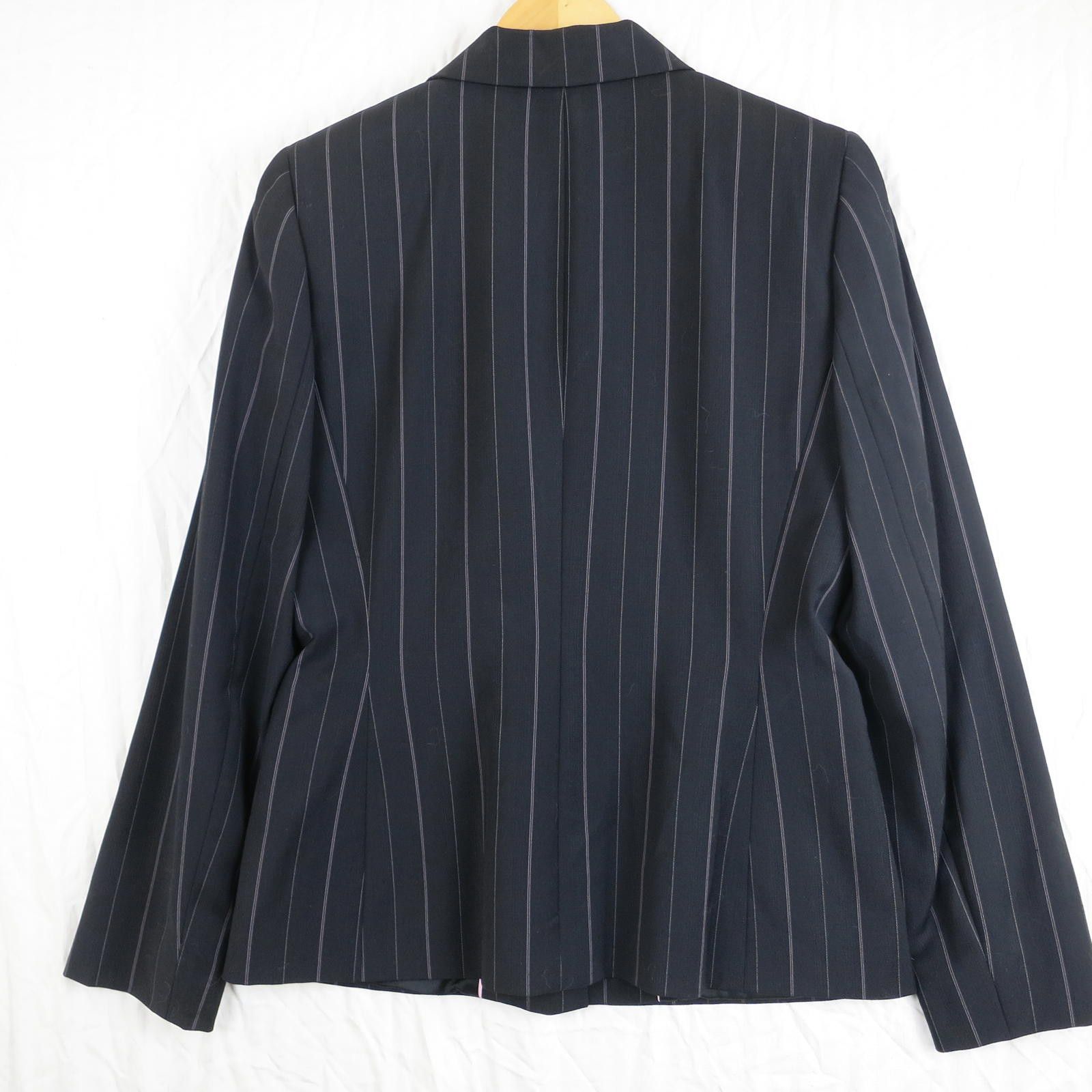 Other Antonio Melani Black Pinstripe Blazer Jacket Size 6 Size M / US 6-8 / IT 42-44 - 3 Thumbnail