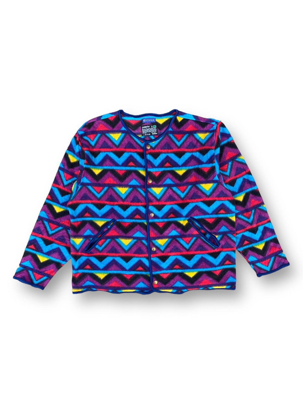 Polartec × Vintage Vintage Phenix Navajo Polarlite Fleece Jacket. #D2 Size US XL / EU 56 / 4 - 1 Thumbnail
