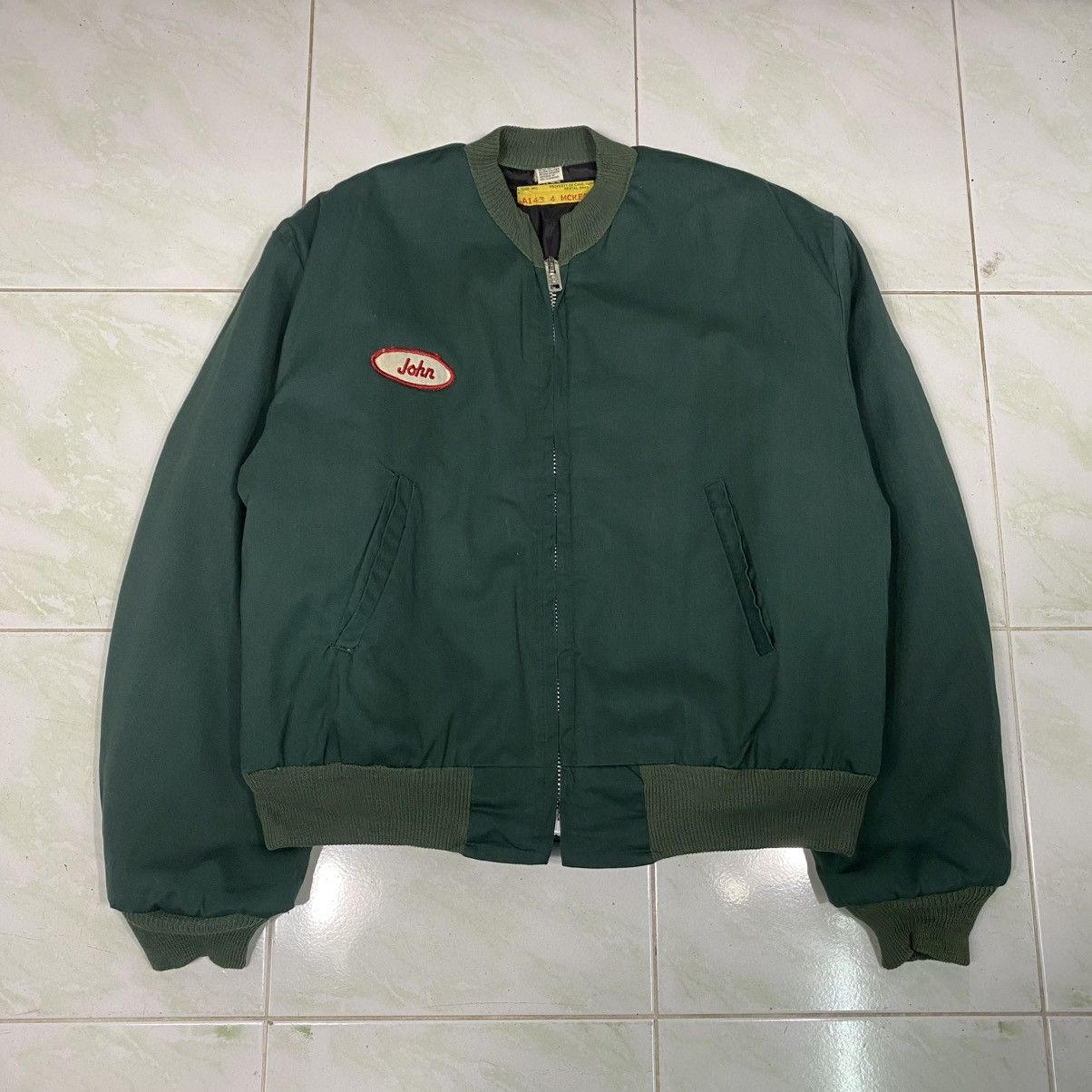 Vintage 🔥VINTAGE FLY BOMBER JACKET 60’s WORK DUCK CANVAS DETROIT Size US M / EU 48-50 / 2 - 3 Thumbnail