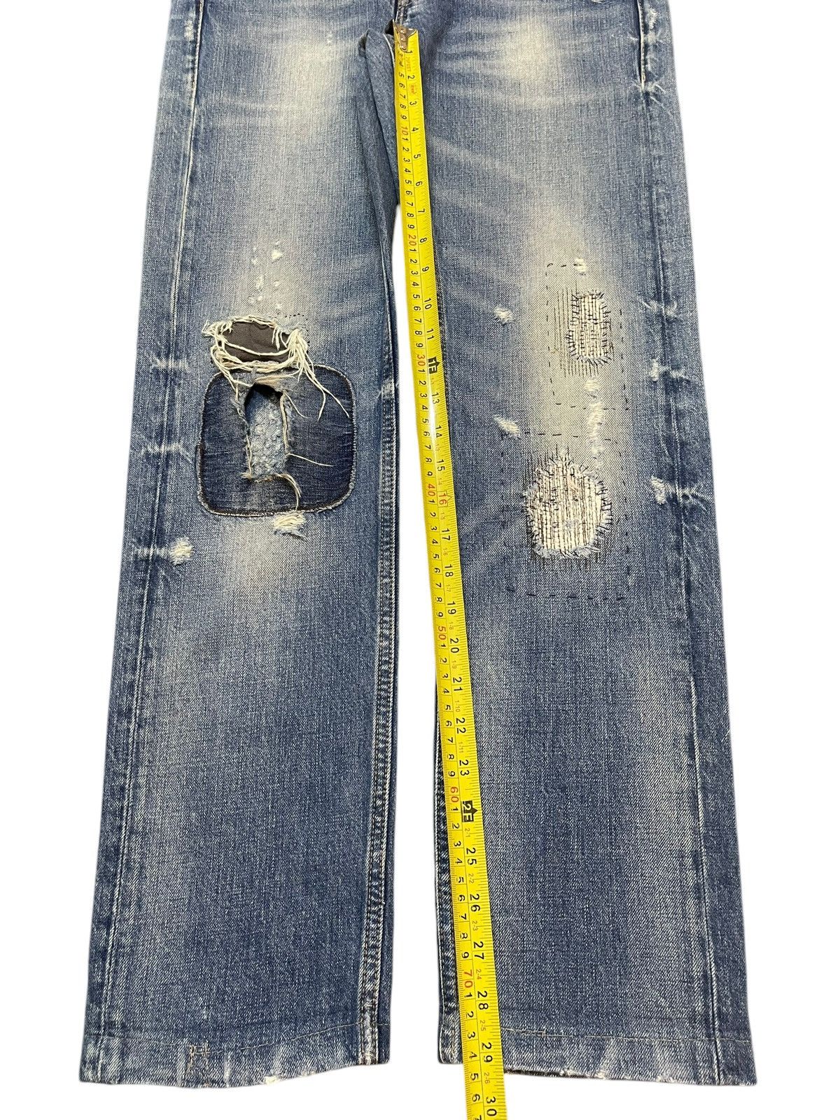 Polo Ralph Lauren Vintage RL Ralph Lauren Faded Wash Style Distressed Jeans Size US 31 - 14 Thumbnail
