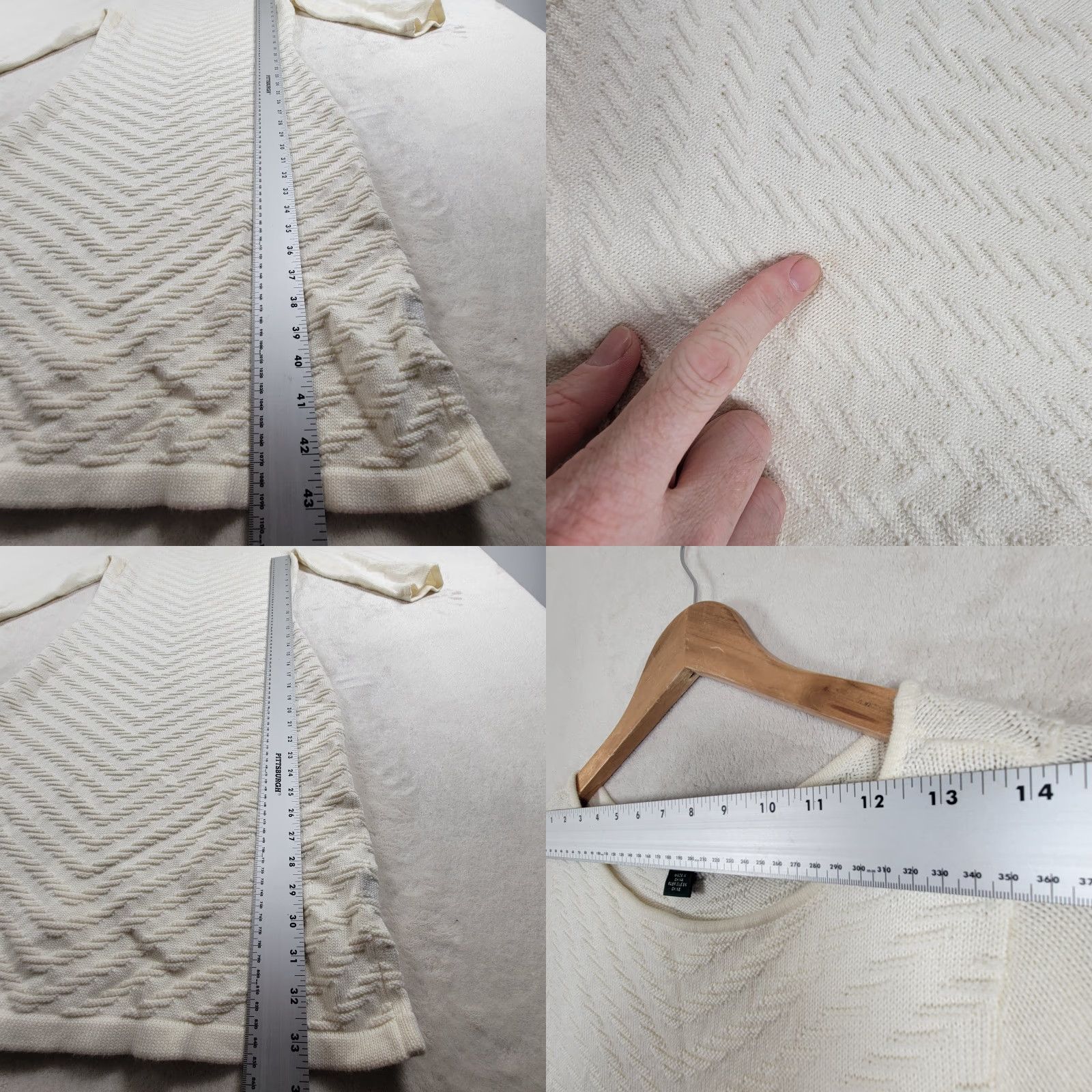 Ralph Lauren Lauren Ralph Lauren Dress Women M Cream Knit Sweater 3/4 Sleeve Size M / US 6-8 / IT 42-44 - 8 Thumbnail