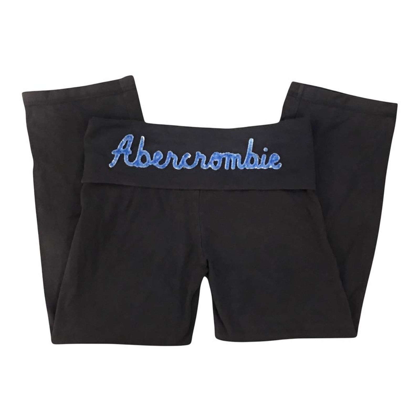 Abercrombie & Fitch VINTAGE Y2K Abercrombie Fold Over Yoga Pant Legging Capri XS Size 24" / US 00 / IT 34 - 1 Thumbnail