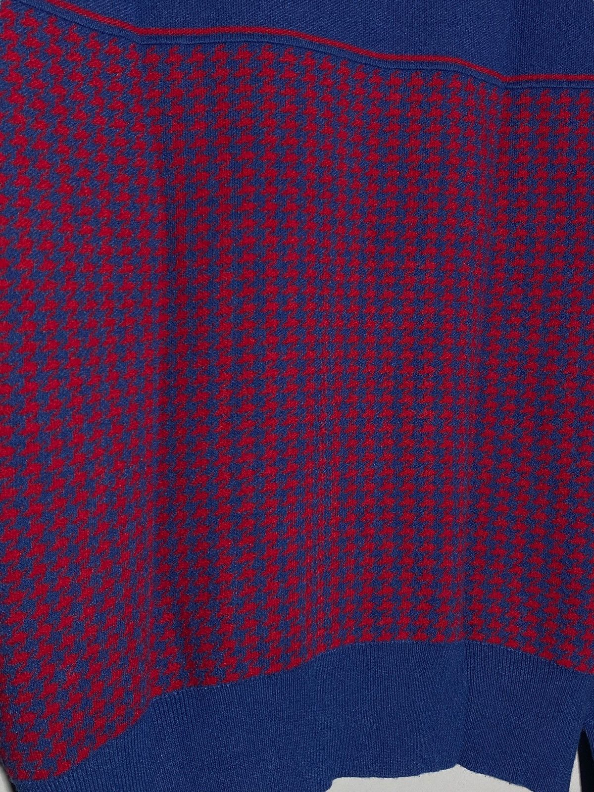 JET SET Jet Set St. Moritz Houndstooth Pattern Mock Neck Sweater Size US M / EU 48-50 / 2 - 15 Thumbnail