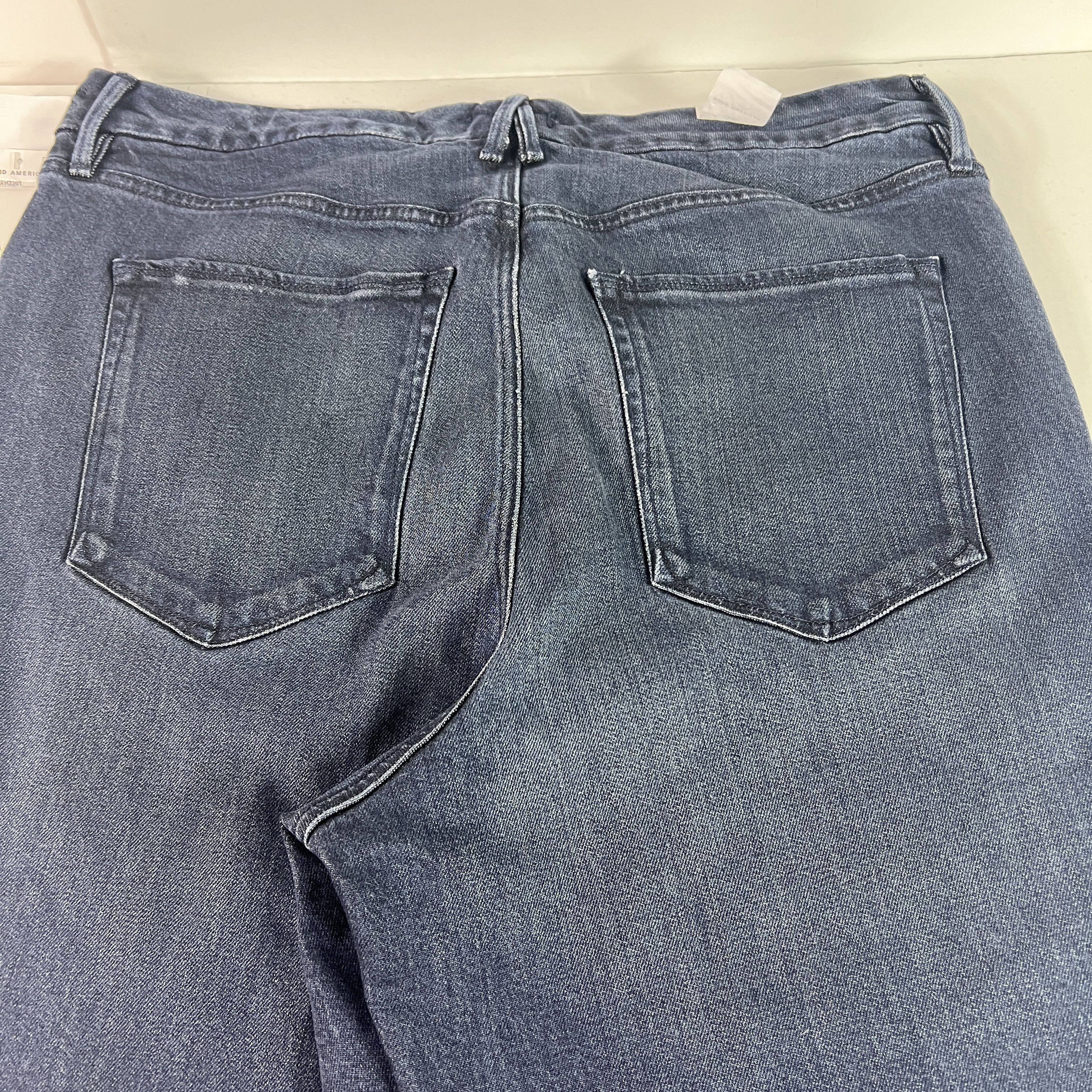 Good American Good American Jean Good Legs Flare High Rise Dark Blue Denim Size 40" / US 18 - 11 Thumbnail