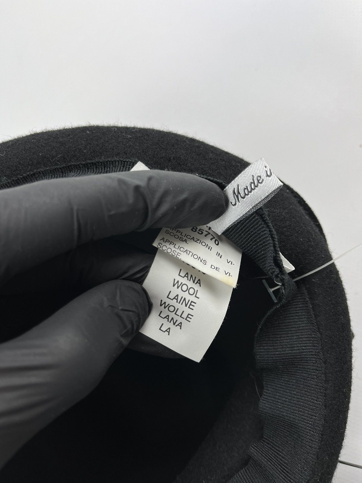 RRP 180€ Max Mara pianoforte luxury designer wool hat 85770
