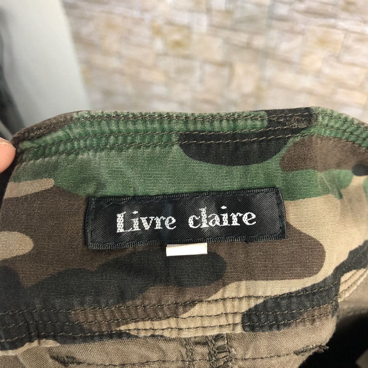 Japanese Brand Livre Claire Dark Brown Cargo Multipocket Pants #A336 Size US 27 - 19 Thumbnail