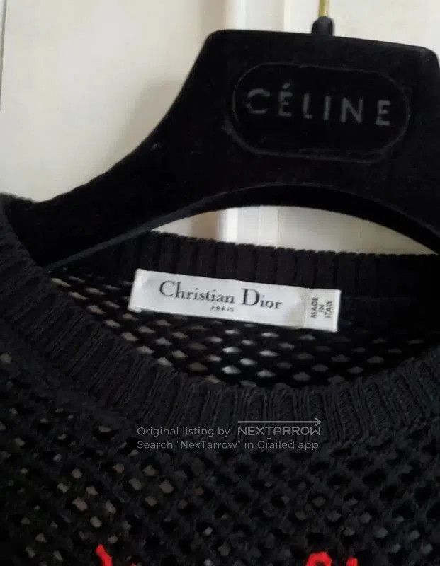 Dior Dior Black Cotton Embroidered Long Sleeve Top . Size XS / US 0-2 / IT 36-38 - 3 Thumbnail