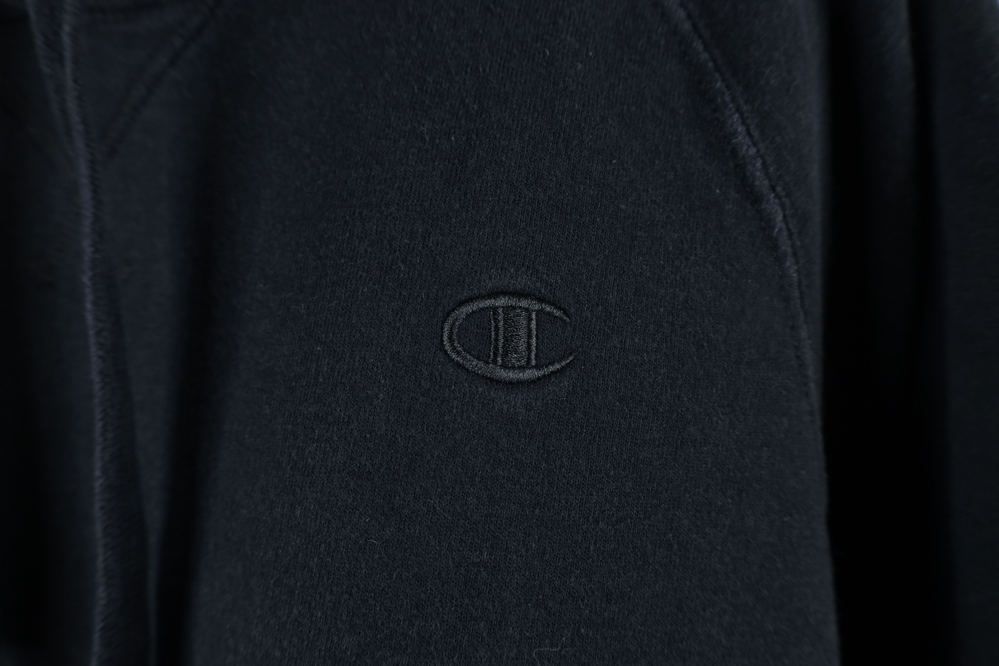 Champion × Vintage Vintage Champion Faded Classic Logo Hoodie Sweatshirt Black Size L / US 10 / IT 46 - 4 Thumbnail