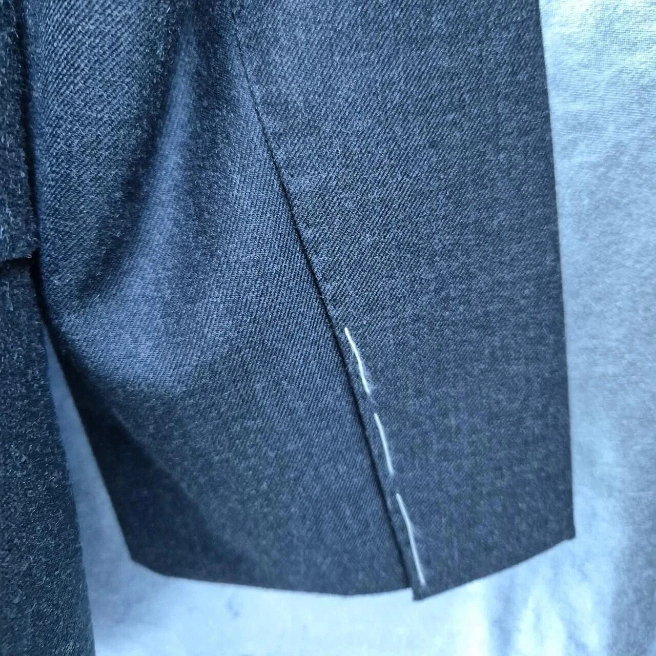 Anglo-Italian Anglo Italian BLAZER (EU 46) / (US 36) grey 100% wool BNWOT Size 36R - 7 Thumbnail