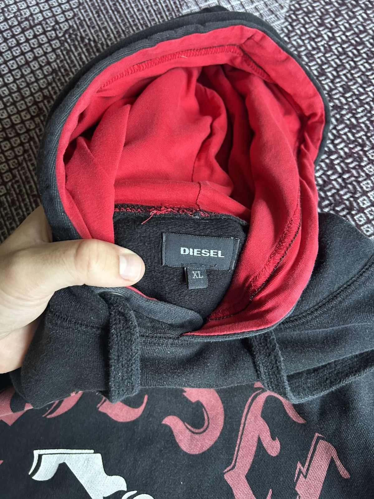 Diesel Vintage Diesel 78 Big Logo Hoodie Unisex Streetwear Style XL Size US XL / EU 56 / 4 - 5 Thumbnail